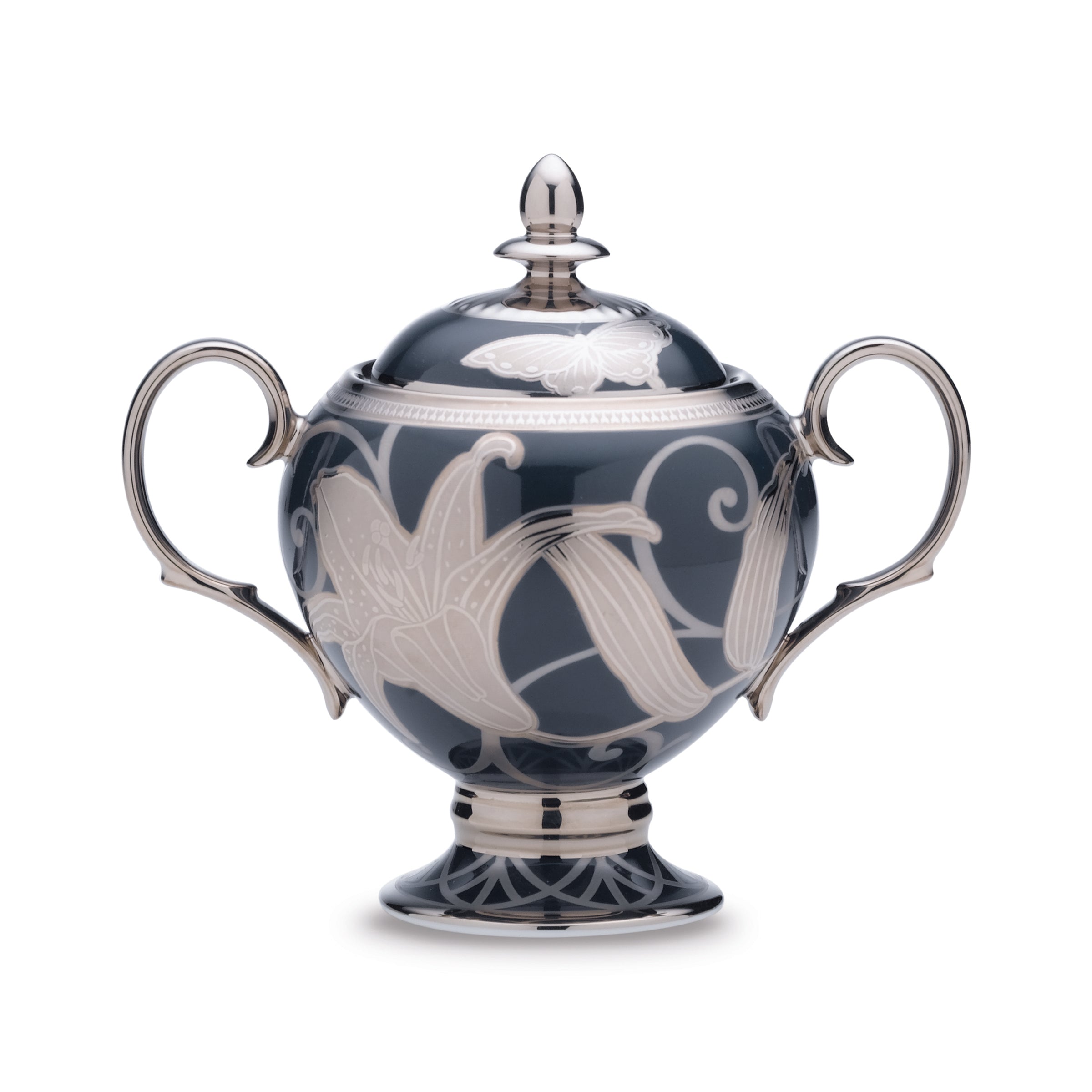 Noritake 23Pcs Tea Set - Hanaginsai (Blue & Silver)