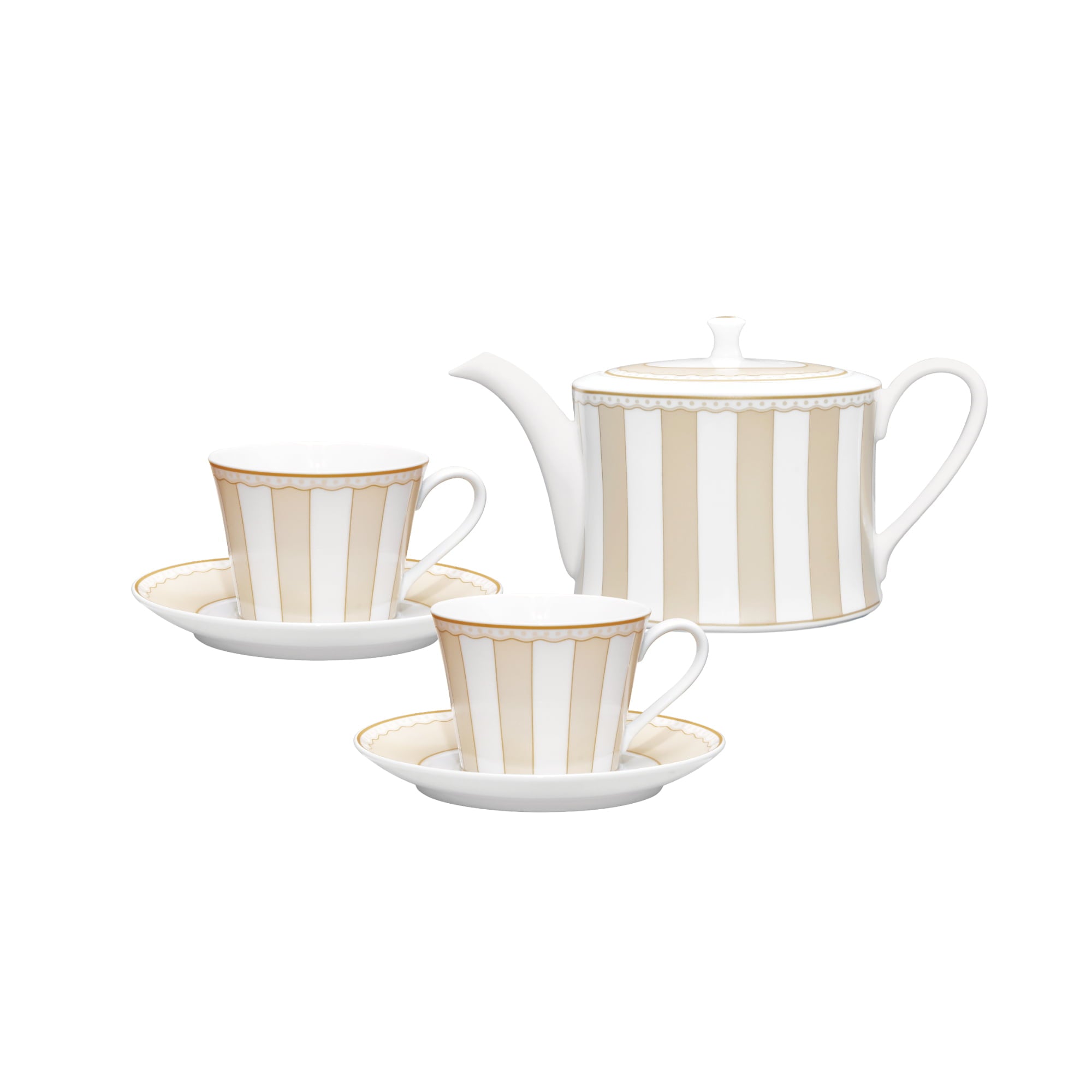 Noritake 6pcs Tea for two Set - Carnivale Champagne
