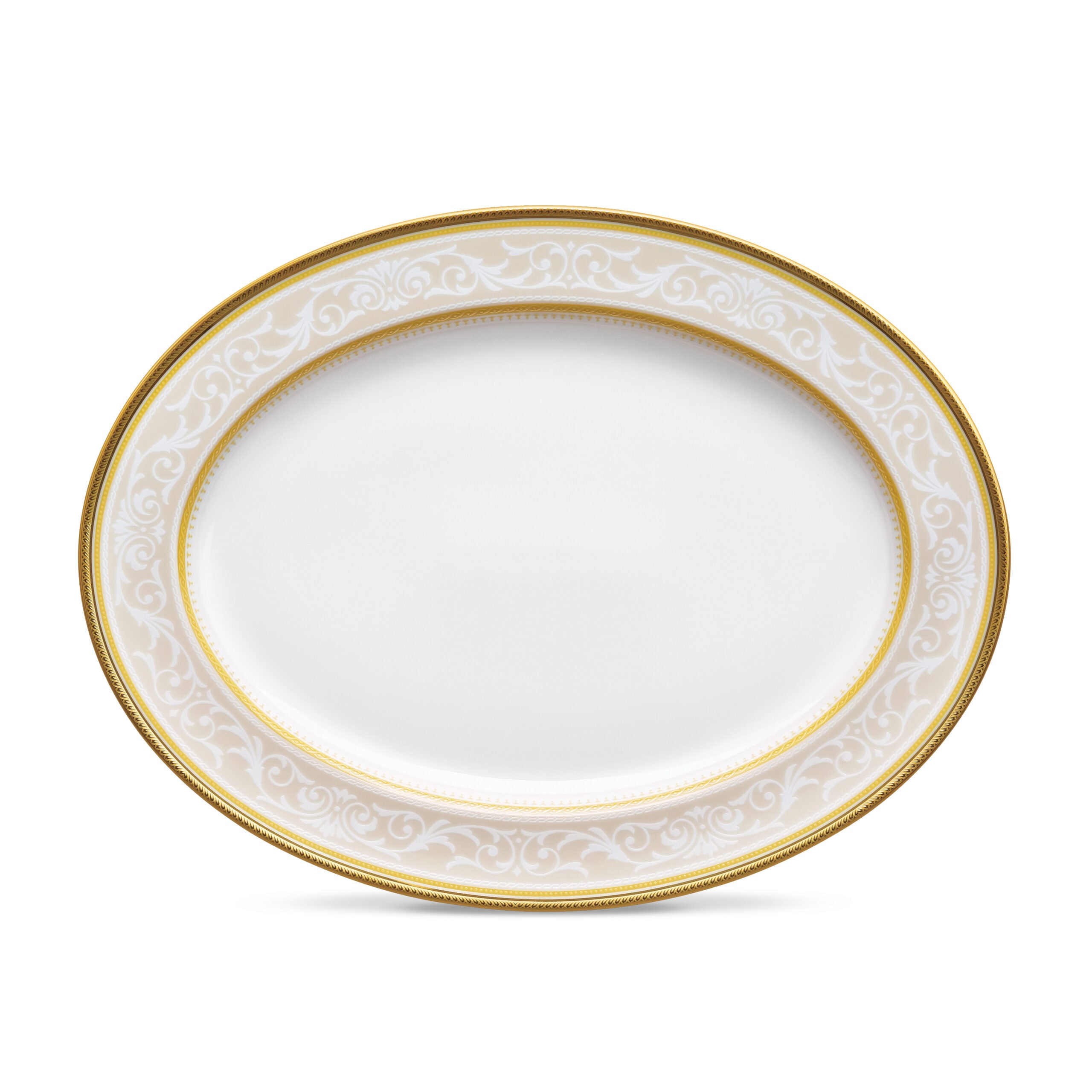 Noritake 33Pcs Dinner Set with Teapot for 6 Person - Glendonald Gold