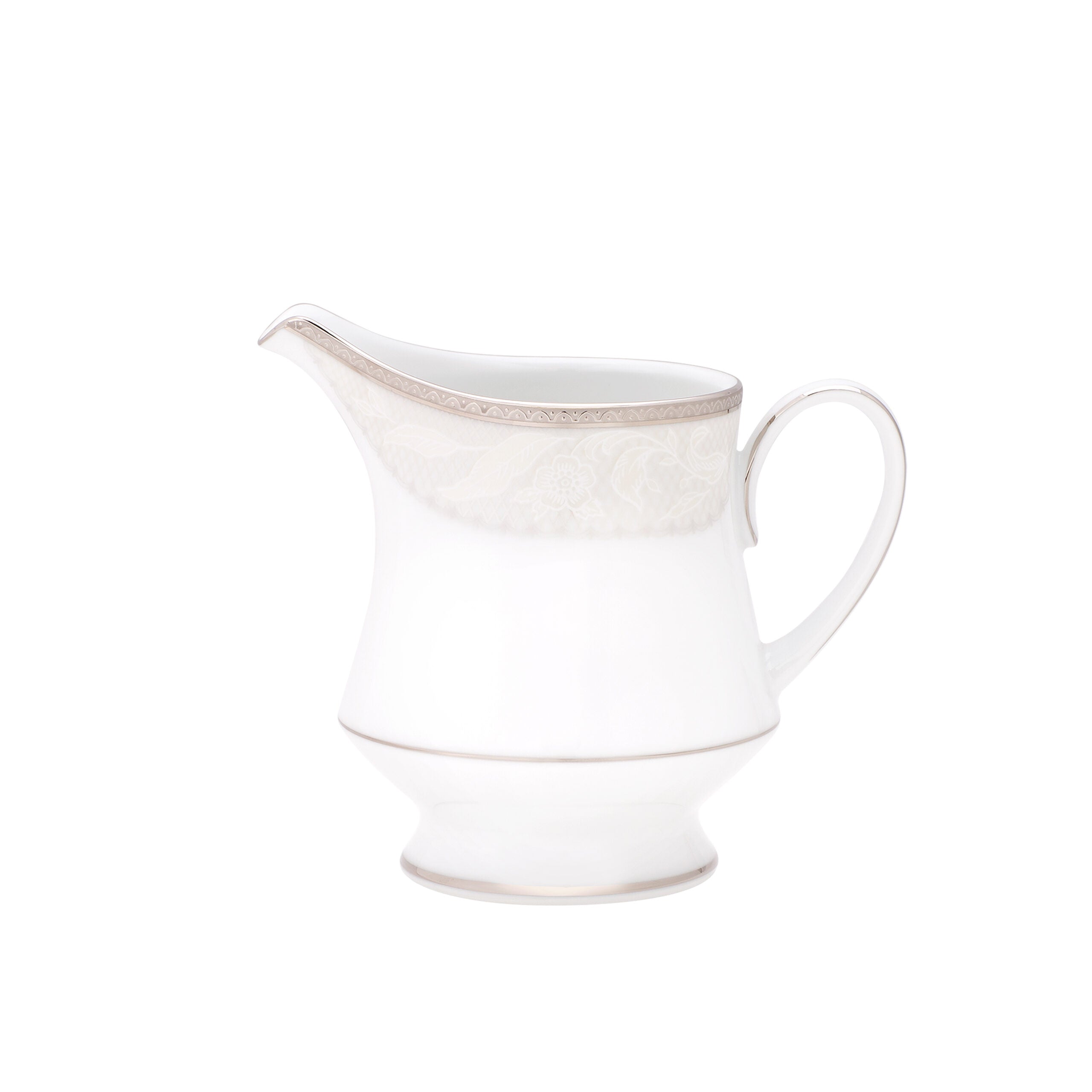 Noritake 96Pcs Dinner & Tea Set for 12 Person - Flanders Platinum