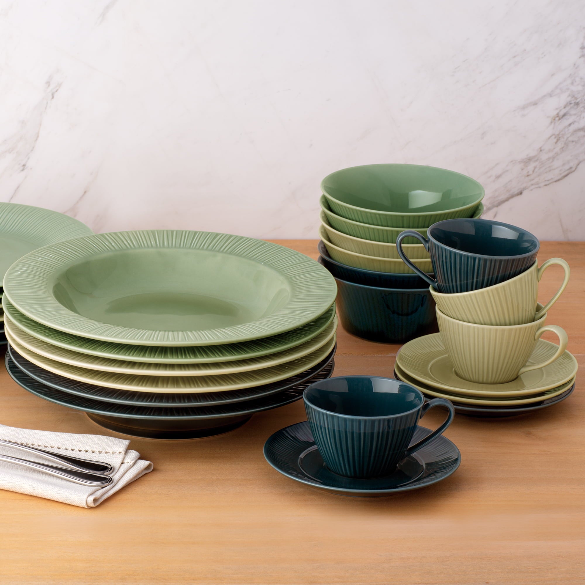 Noritake B/B Plate 17.0Cm-Conifere Teal