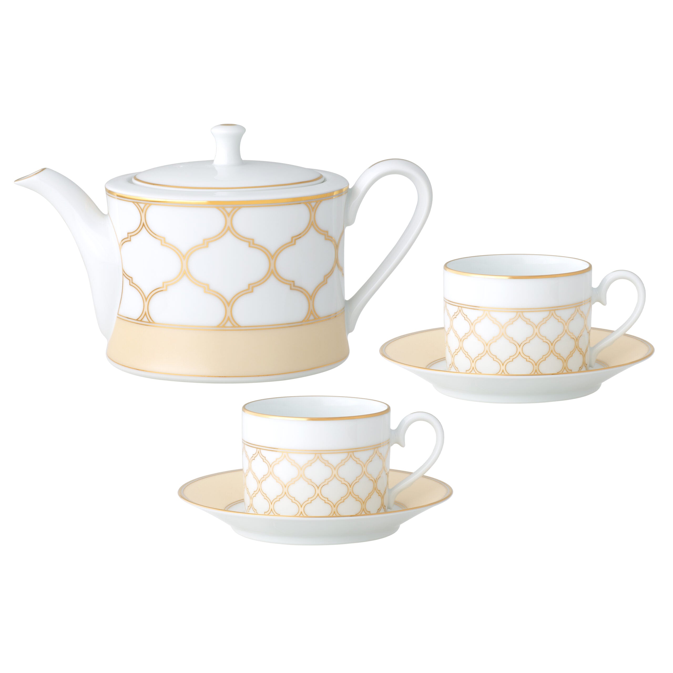 Noritake 6Pcs Tea for Two Set- Eternal Palace Camel