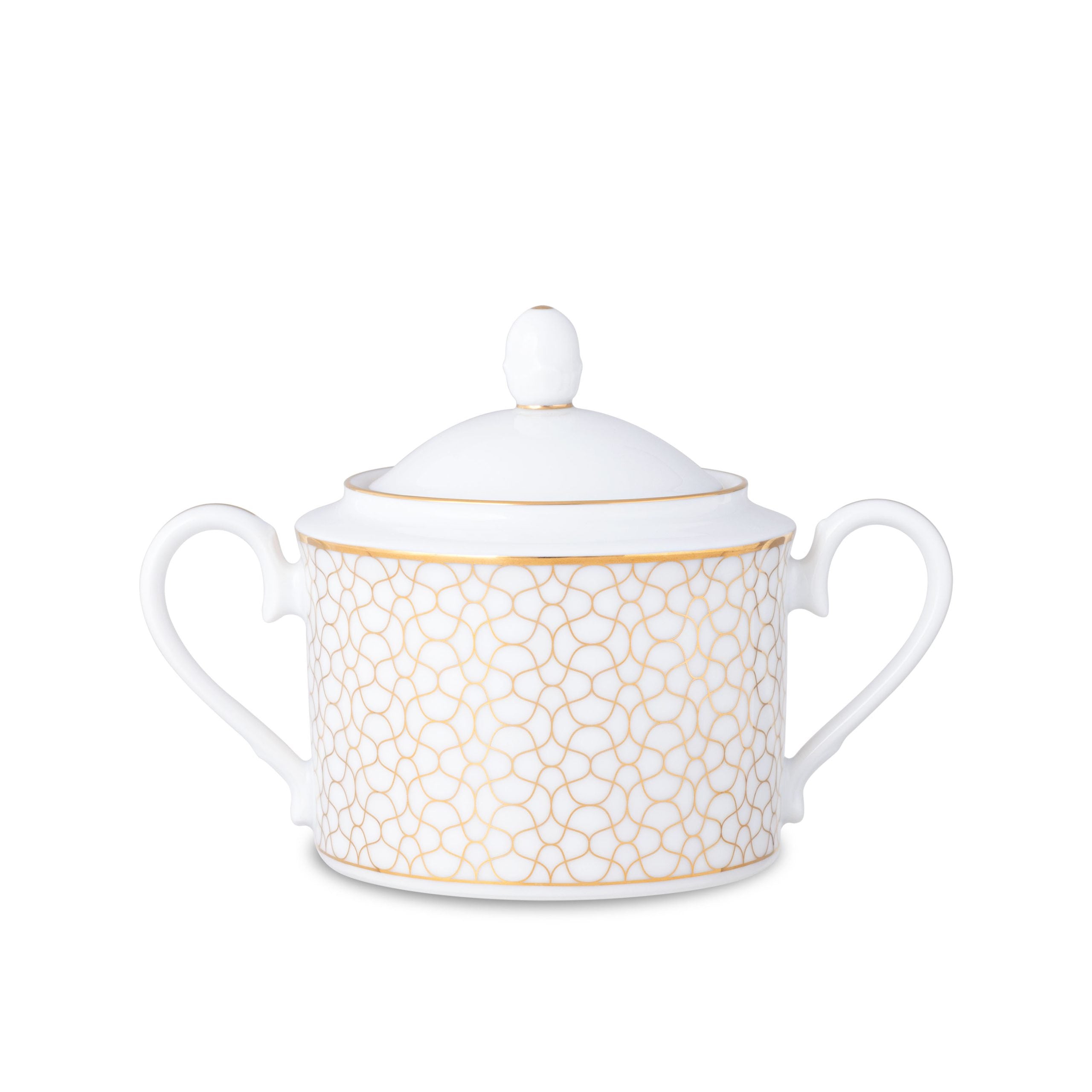 Noritake 96Pcs Dinner & Tea Set for 12 Person - Ripple Gold