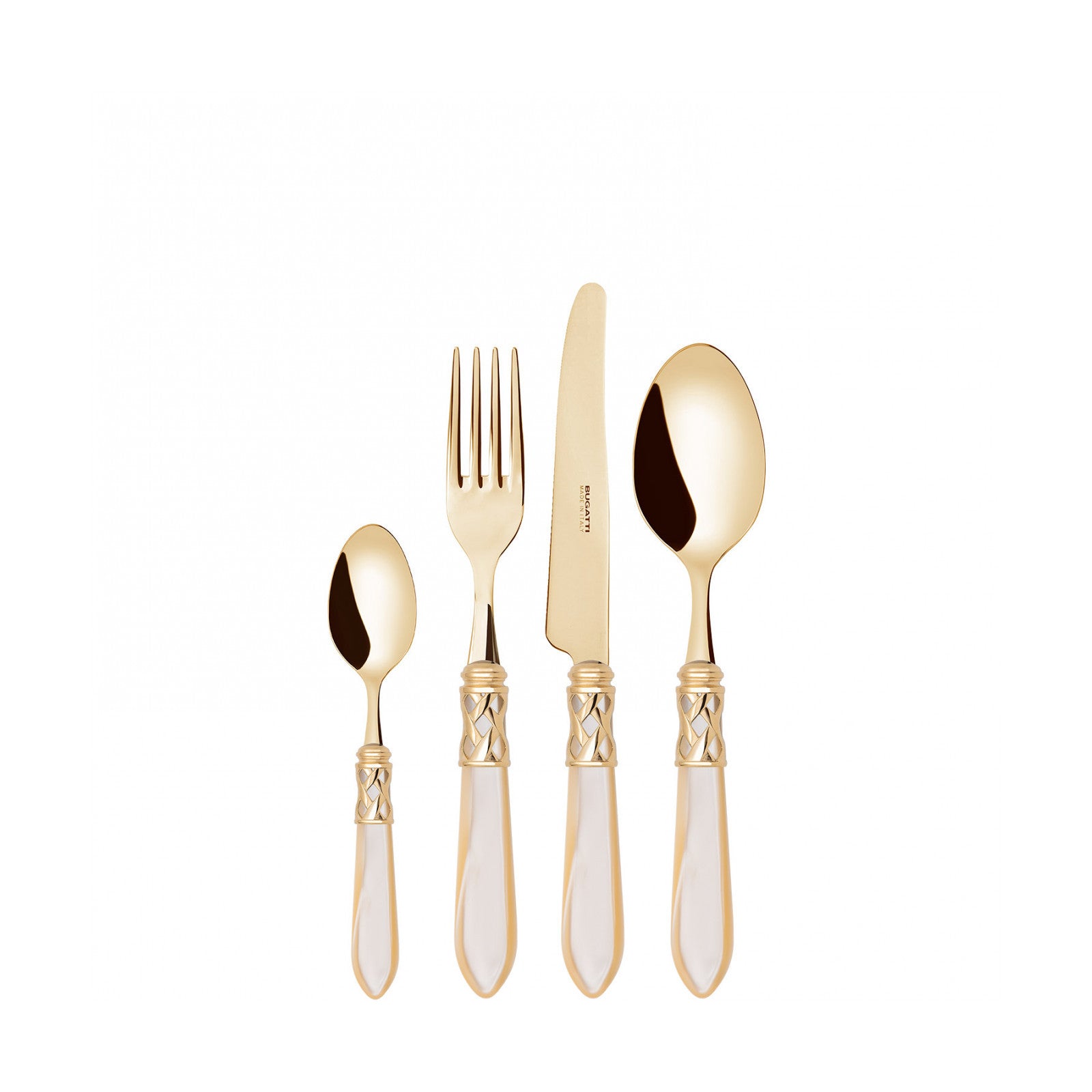 BUGATTI 24PCS CUTLERY SET - PVD IVORY HANDLE