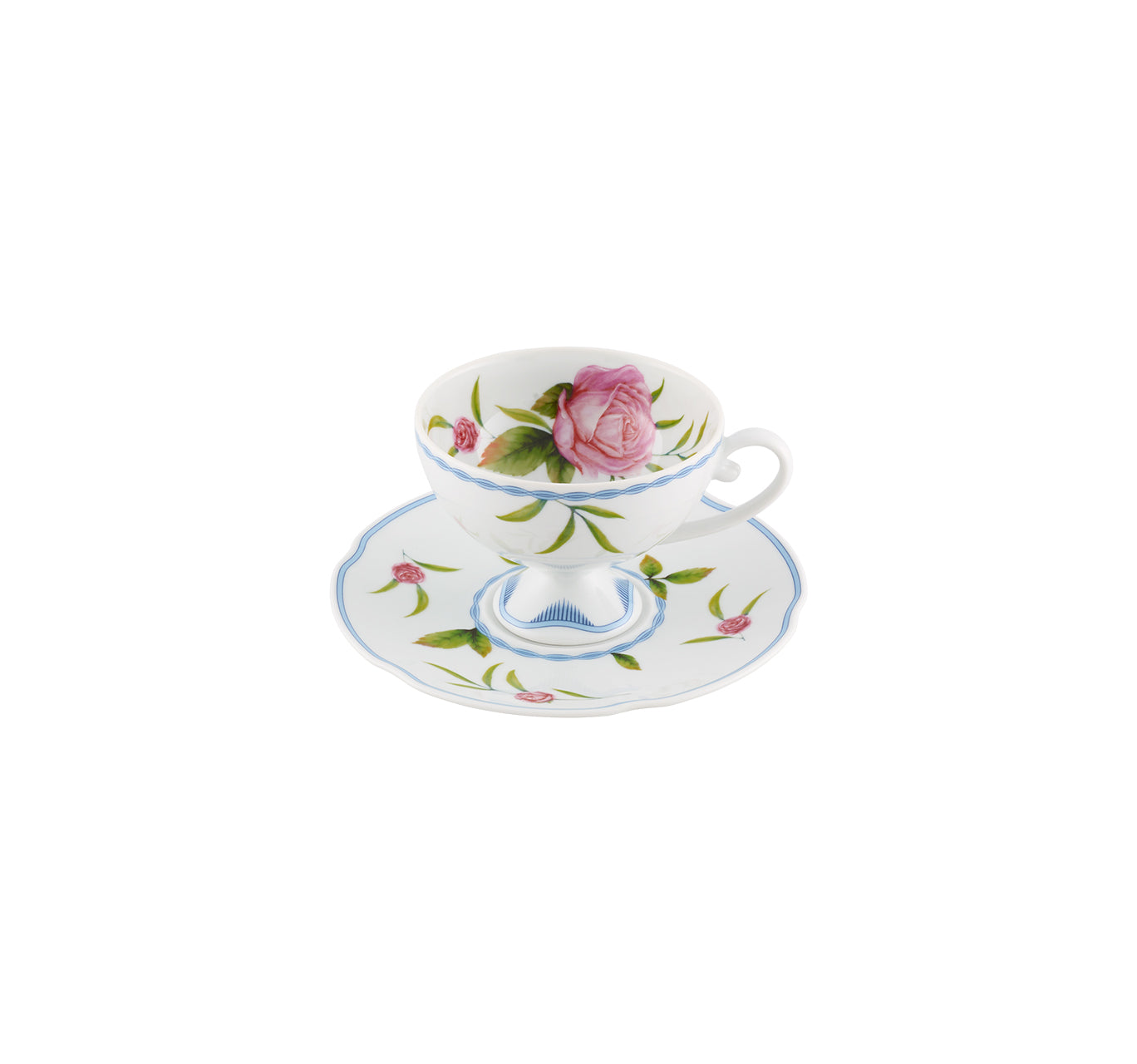 Vista Alegre Tea Cups & Saucers Set of 2 - Bridgerton