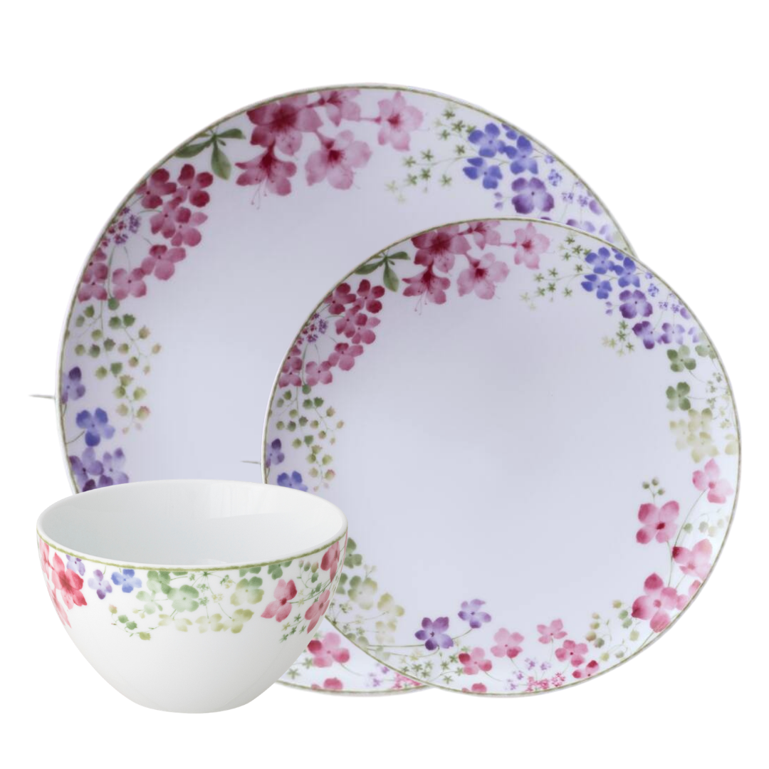 Noritake 12Pc Dinner Set For 4 Person-Bloomington Road Colorful