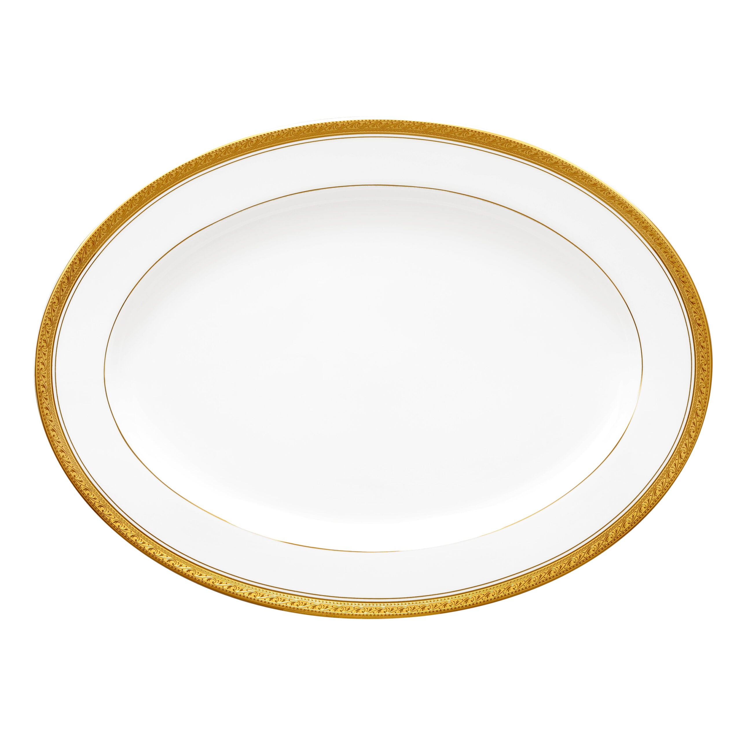 Noritake 96Pcs Dinner & Tea Set for 12 Person - Crestwood Gold