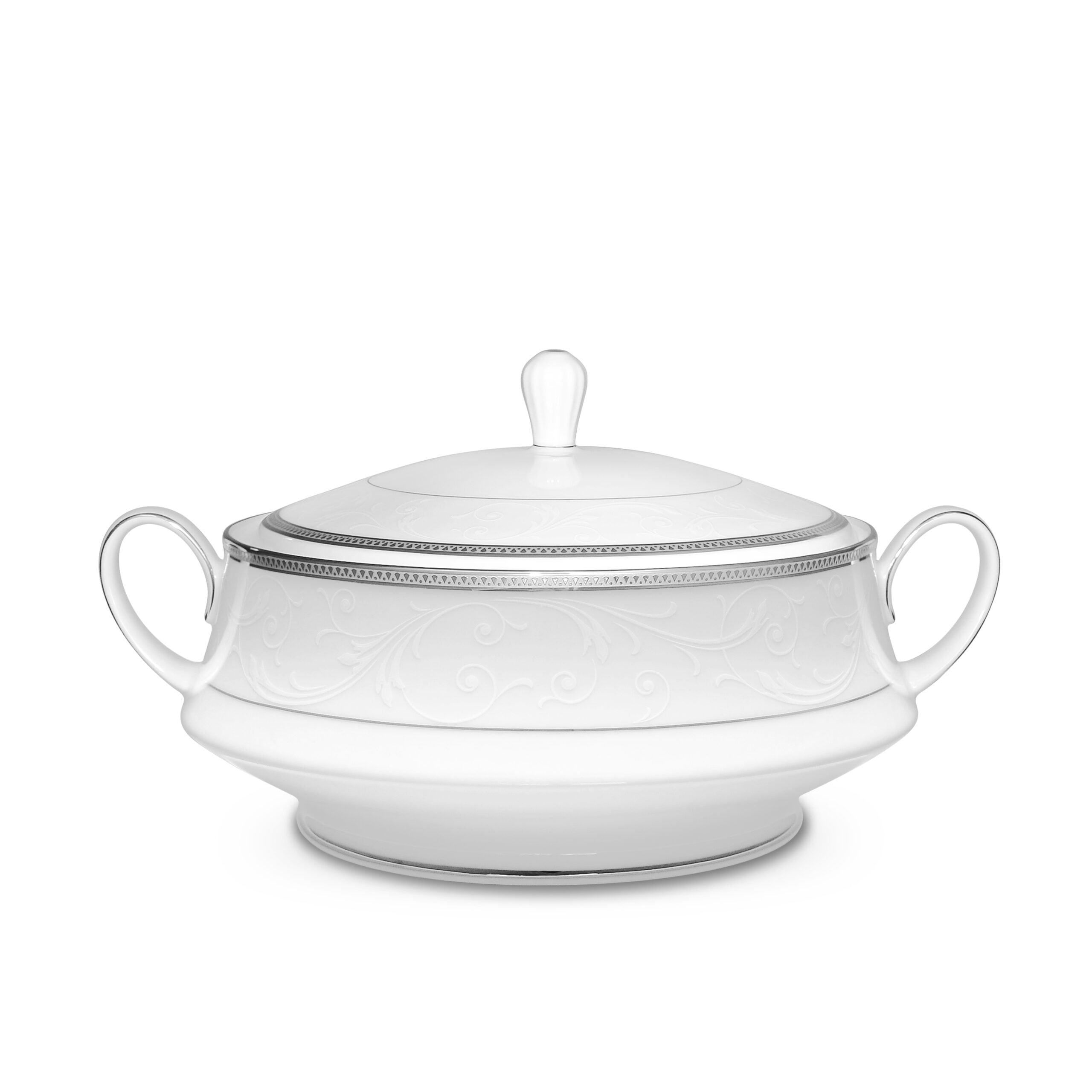 Noritake 96Pcs Dinner & Tea Set for 12 Person - Regina Platinum
