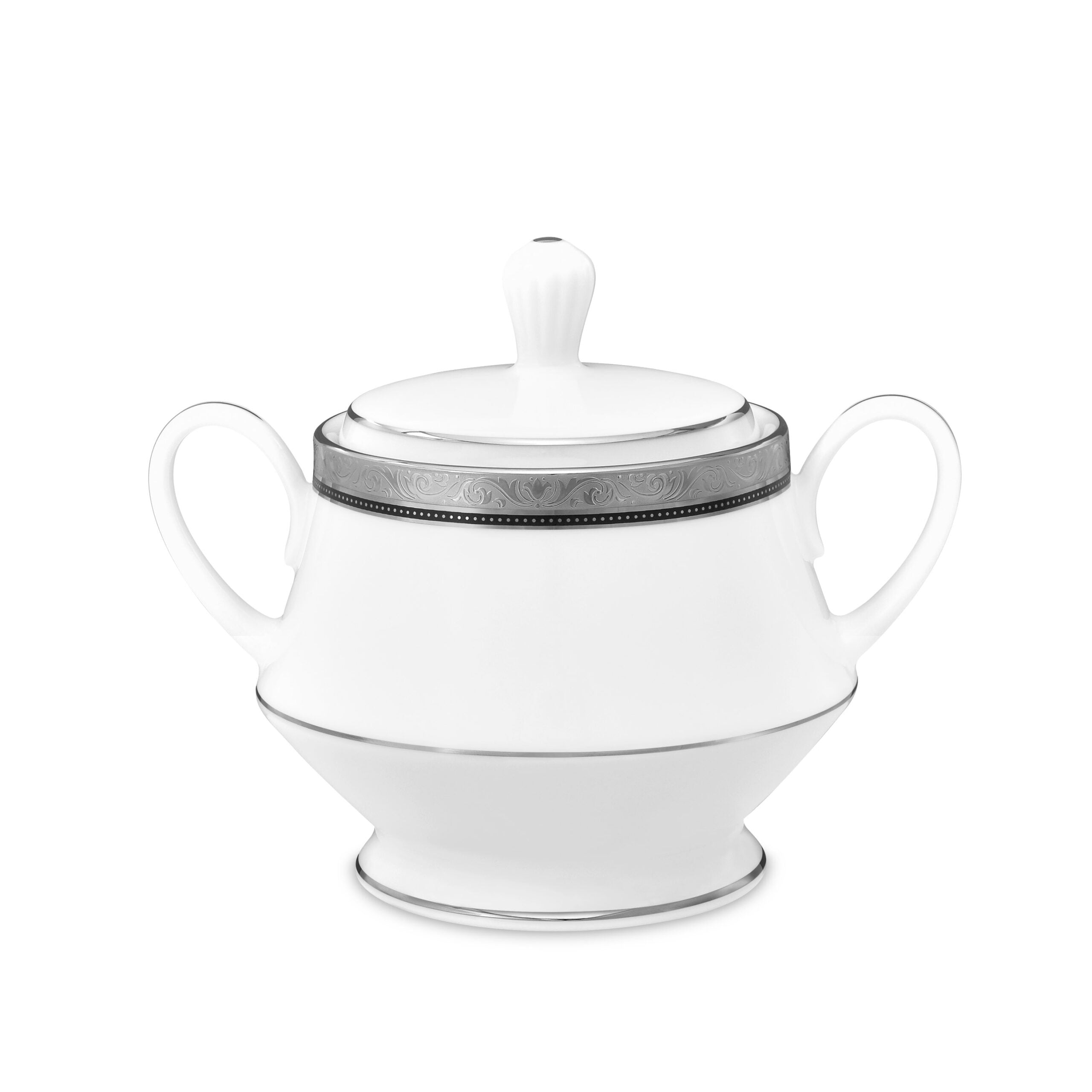 Noritake 37Pcs Dinner & Tea Set For 6 Person - Regent Platinum