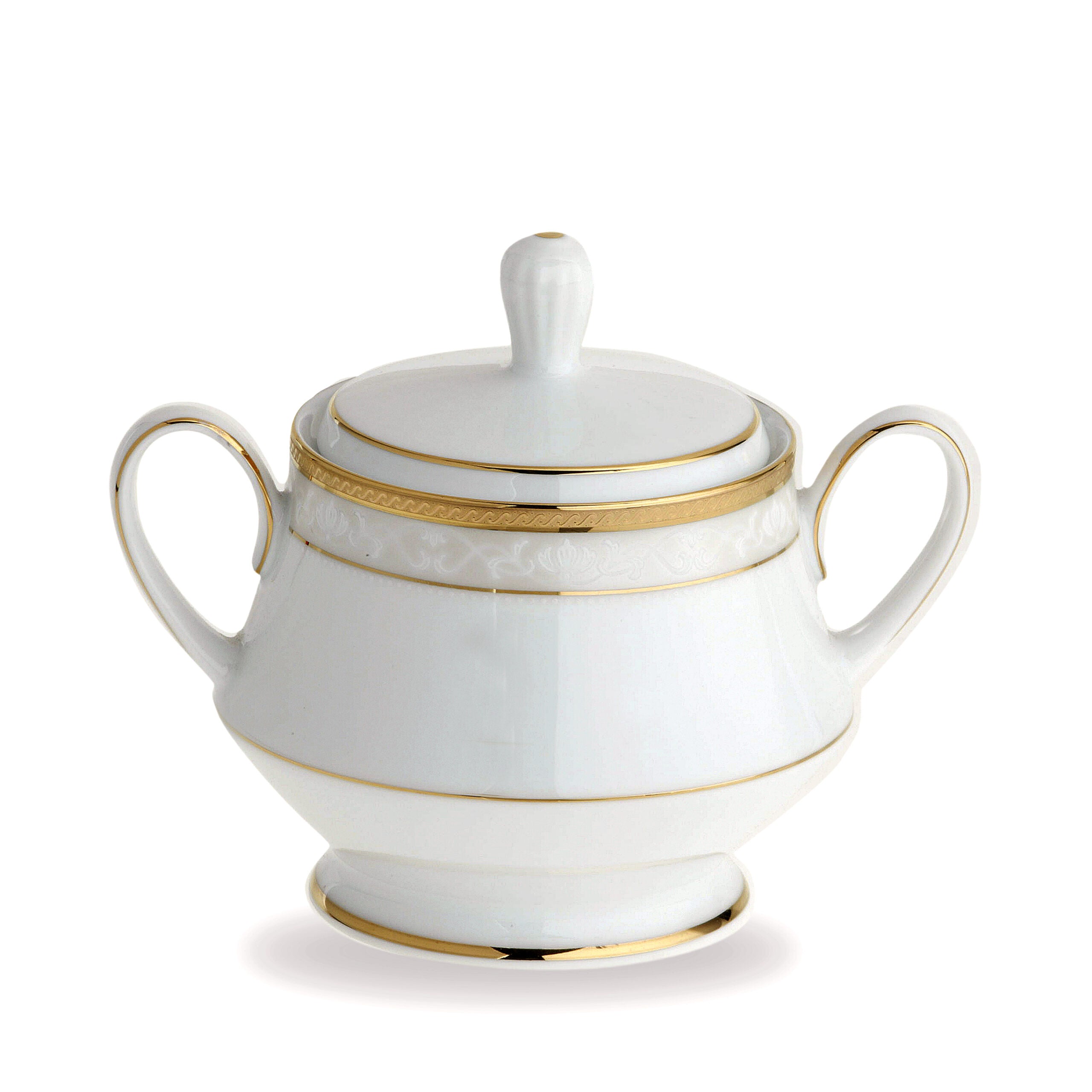 Noritake 96Pcs Dinner & Tea Set for 12Person - Hampshire Gold