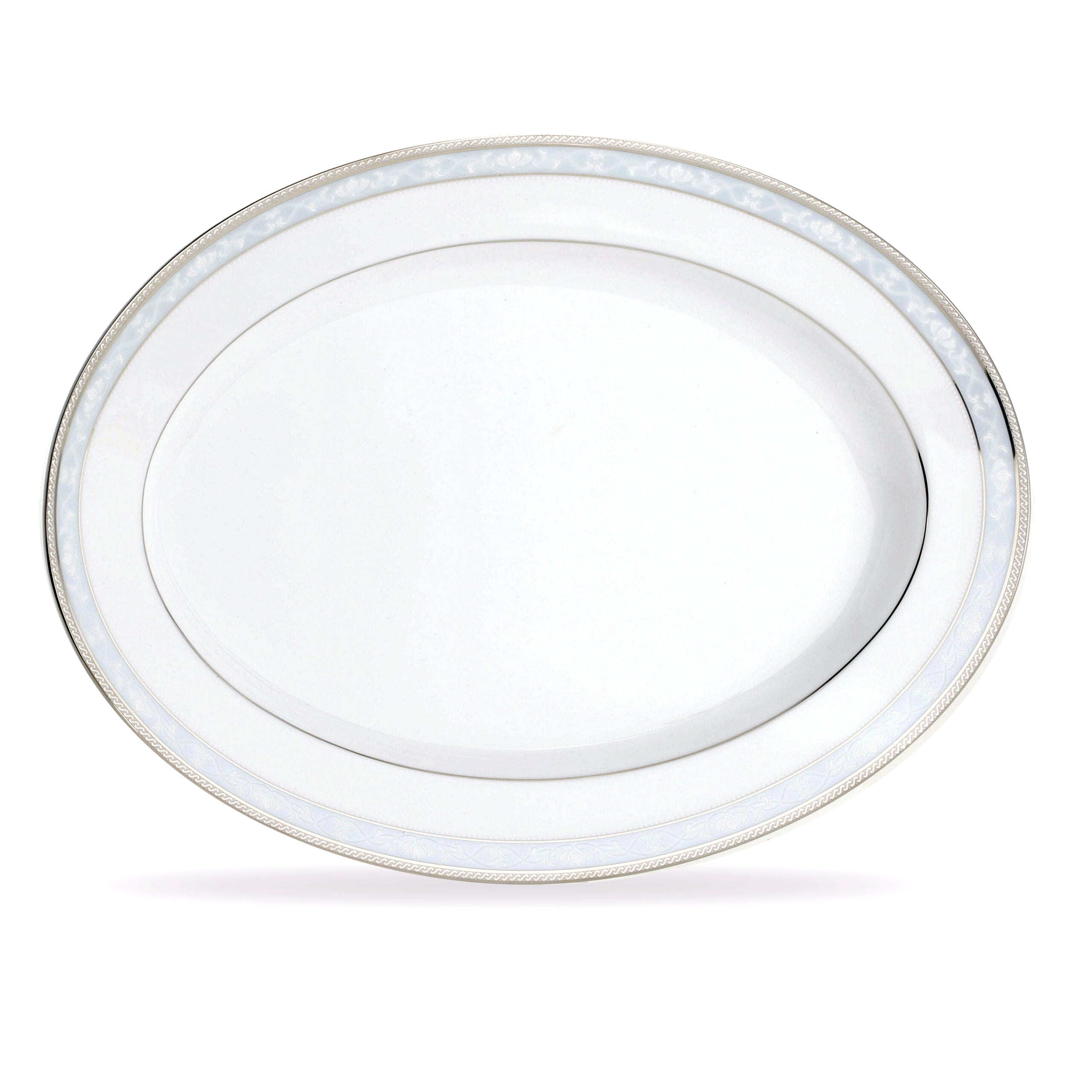 Noritake 96Pcs Dinner & Tea Set For 12 Persons - Hampshire Platinum