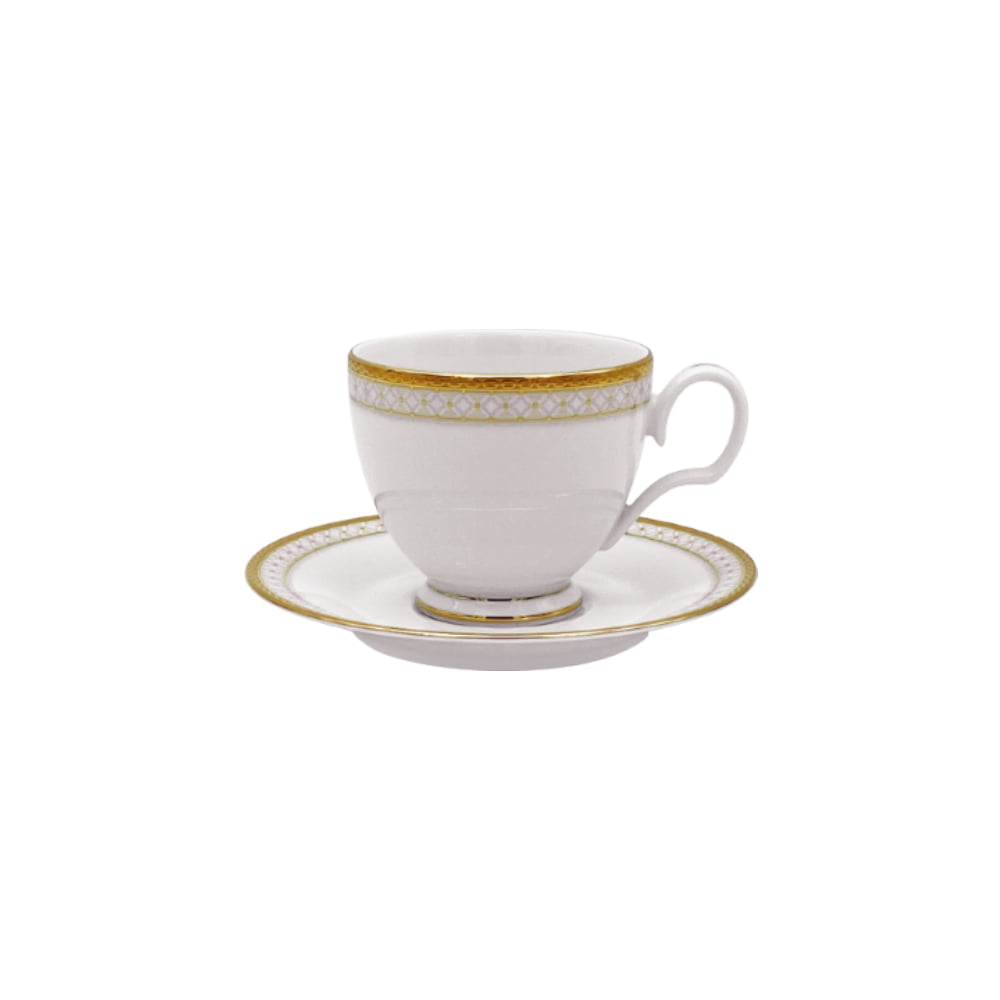 Noritake 33Pcs Dinner Set with Teapot for 6 Person - Rochester Gold