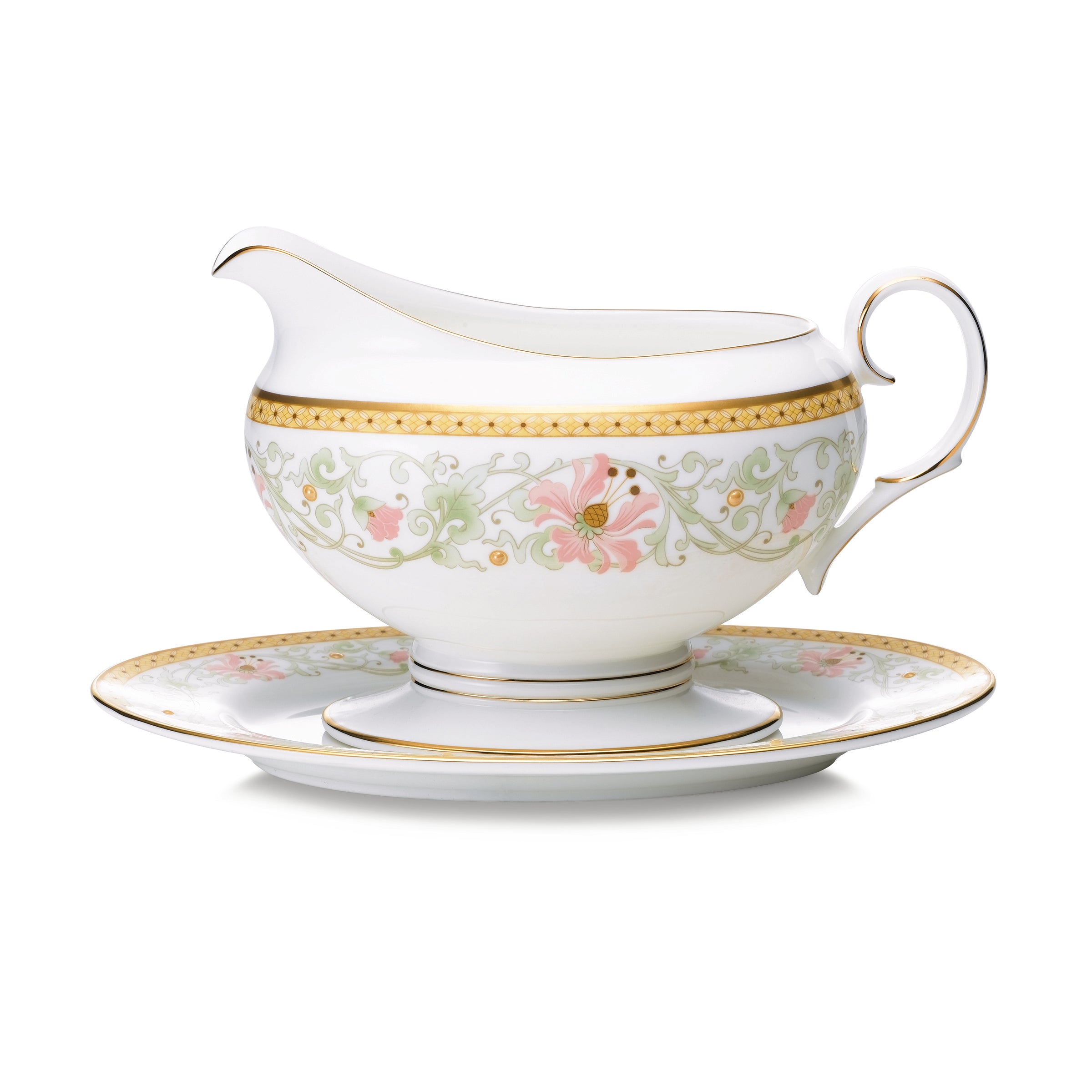 Noritake 96Pcs Dinner & Tea Set for 12 Person - Blooming Splendor