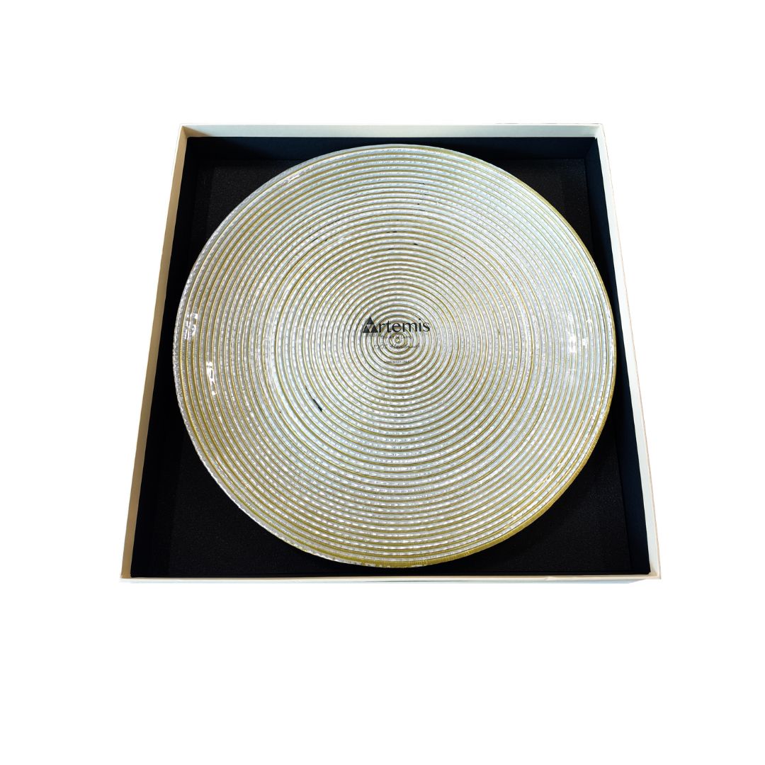 Platter 48CM Starlight Gold Mirror Cloth