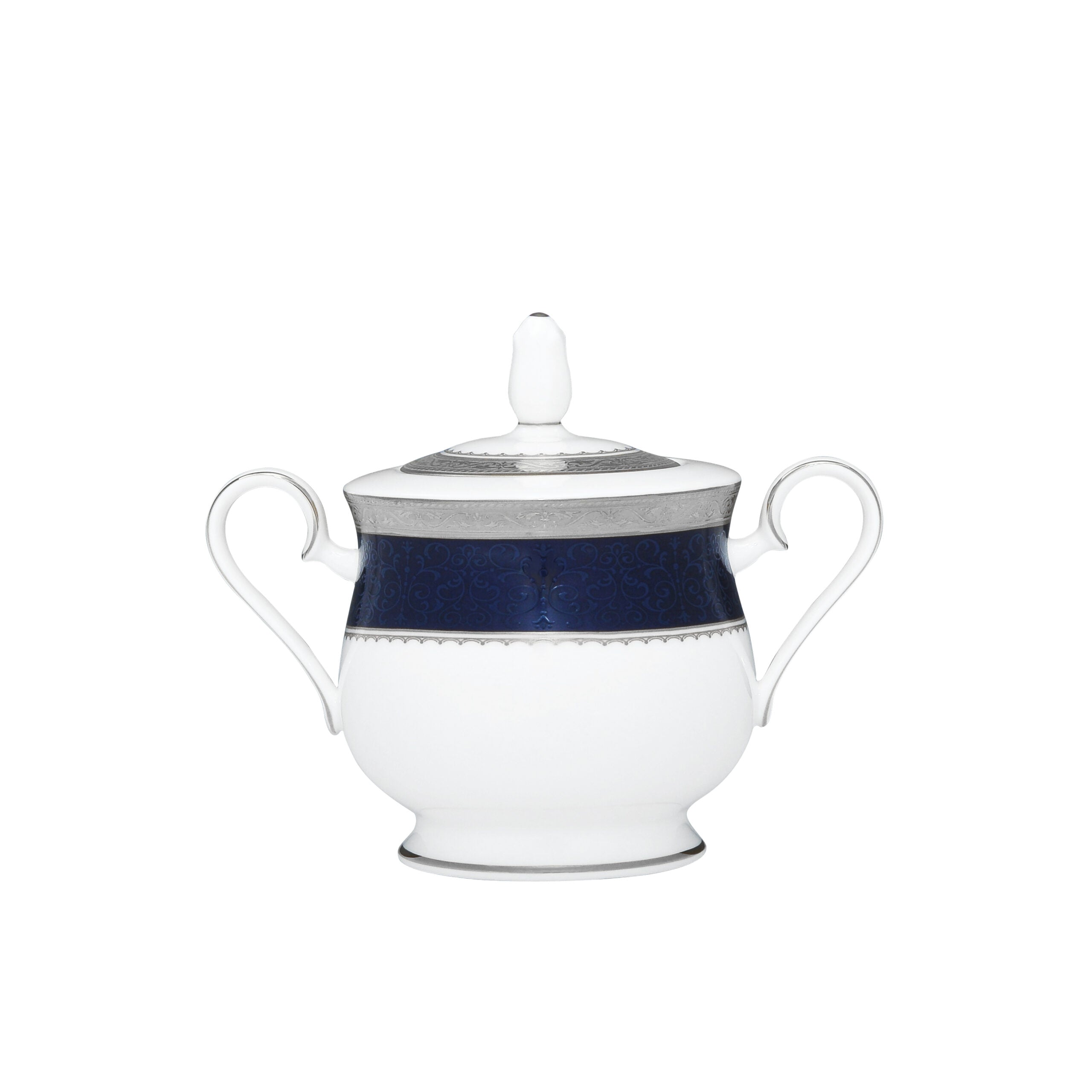 Noritake 96Pcs Dinner & Tea Set for 12 Person - Odessa Cobalt Platinum