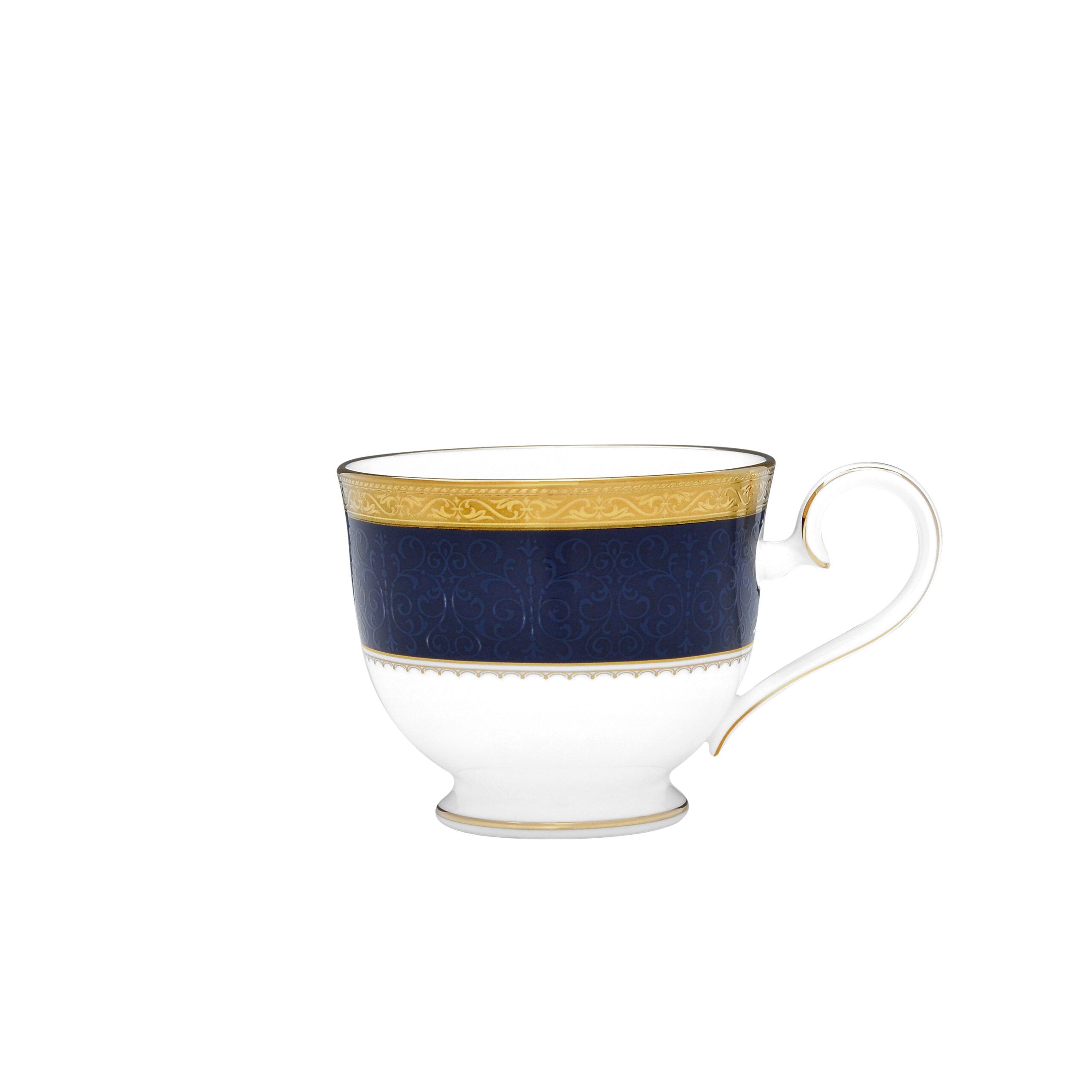 Noritake 96Pcs Dinner & Tea Set for 12 Person - Odessa Cobalt Gold