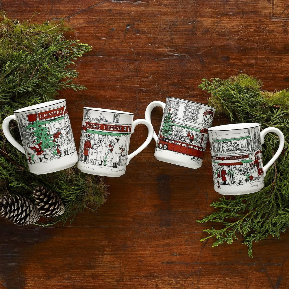Noritake 4Pcs Holiday Mug 350ML Set-Le Restaurant X'Mas