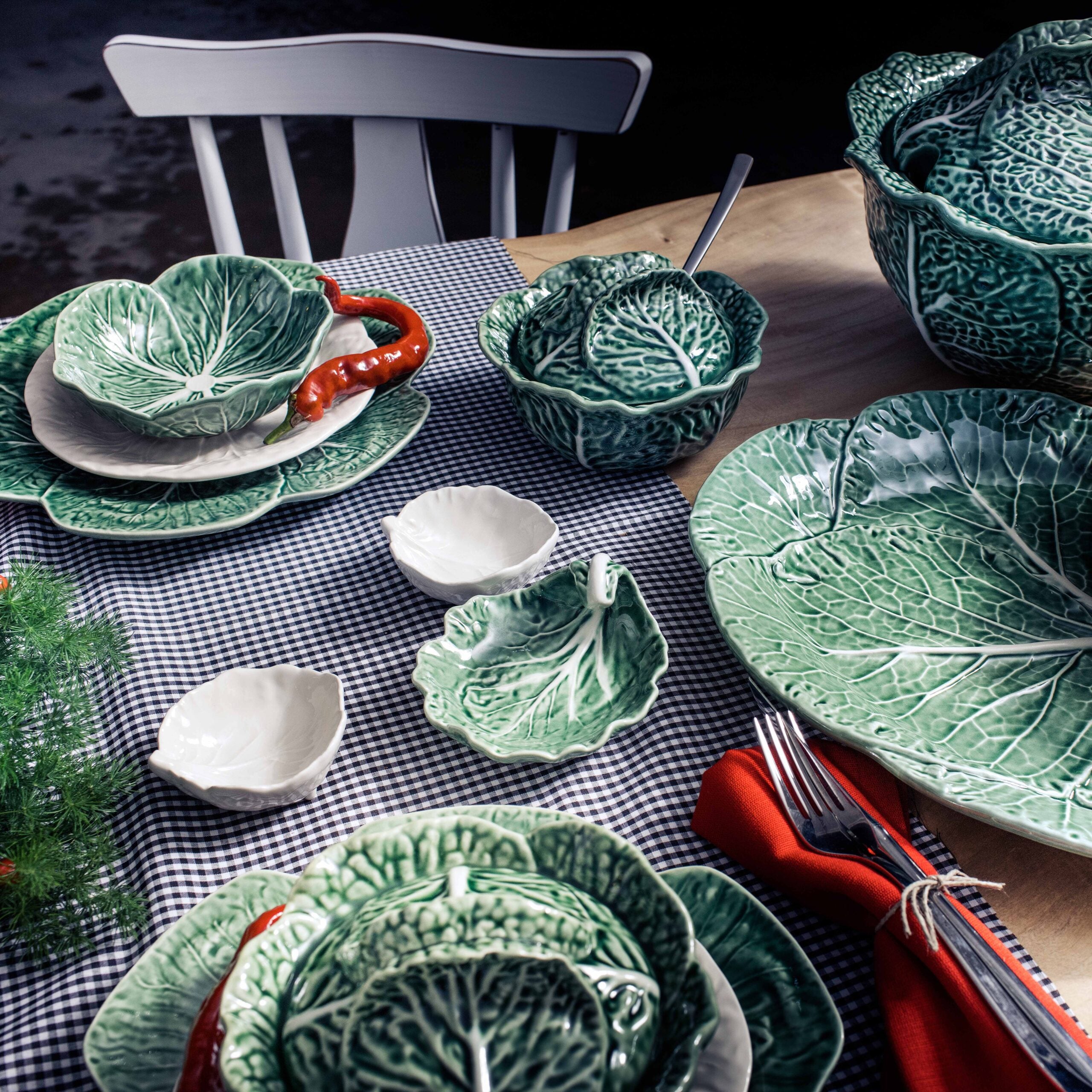 Bordallo Pinheiro Small Leaf 7.5cm - Natural Cabbage