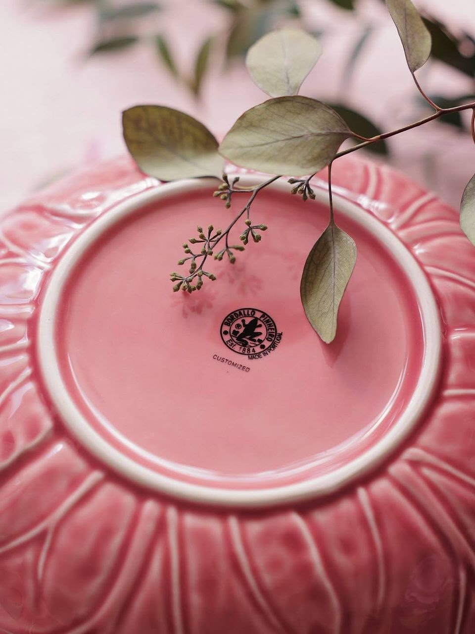 Bordallo Pinheiro 12Pcs Dinner Set - Cabbage Rose