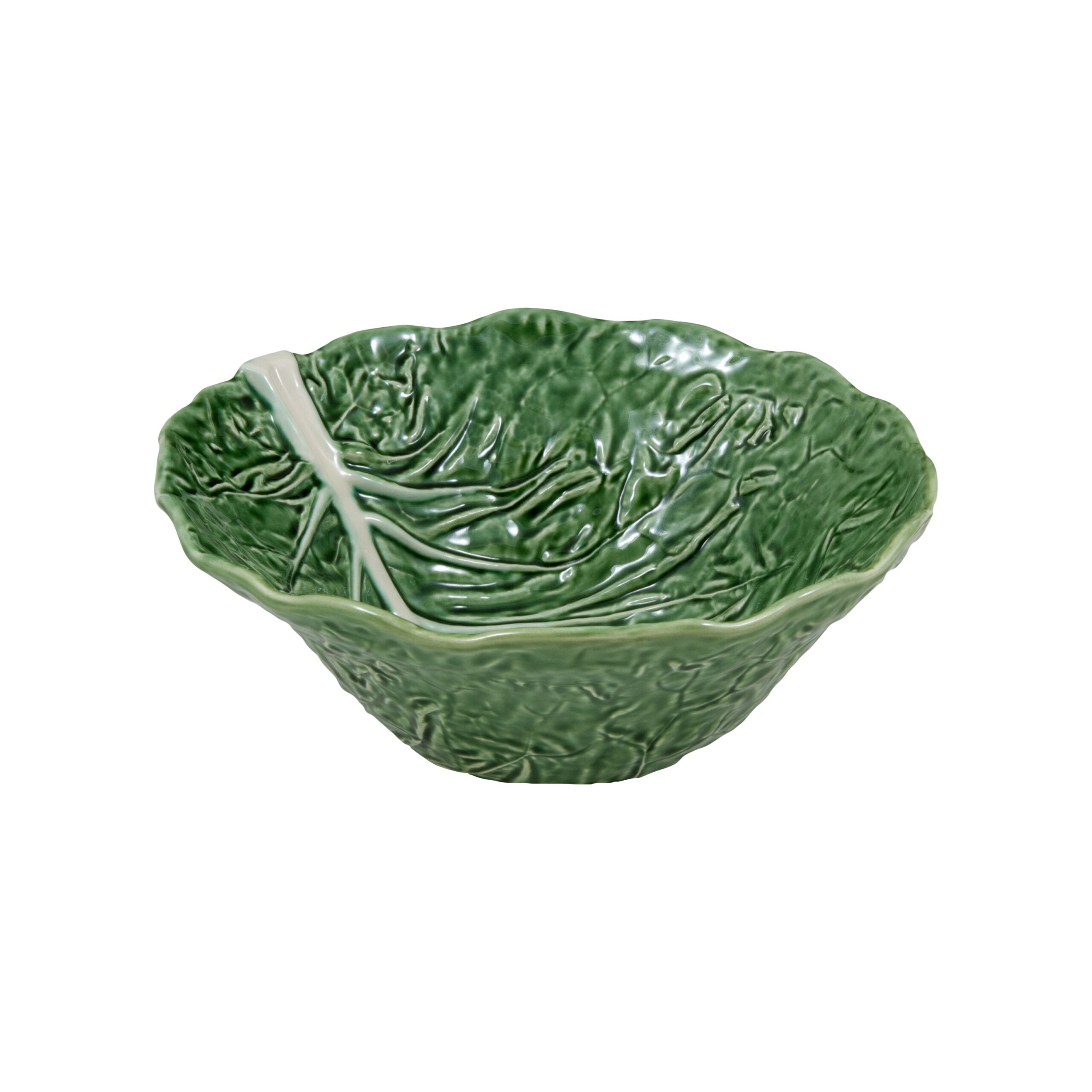 Bordallo Pinheiro Deep Salad Bowl 29cm - Natural Cabbage