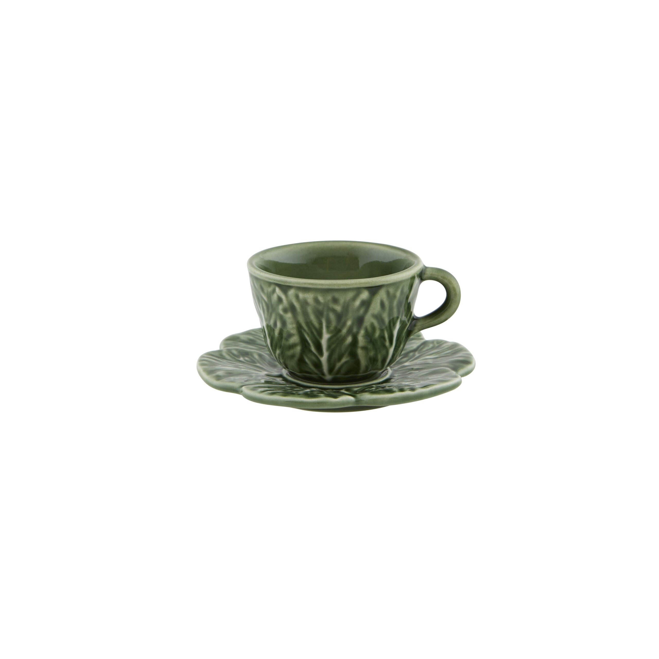 Bordallo Pinheiro Coffee Cup & Saucer ( Espresso) – Natural Cabbage