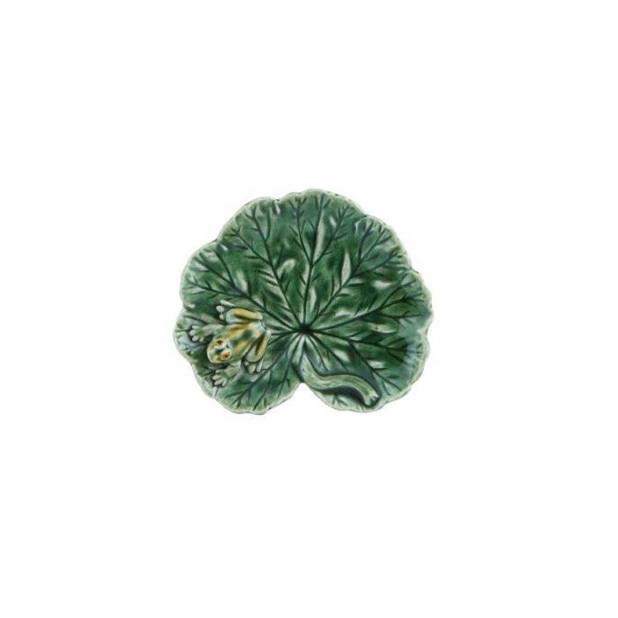 Bordallo Pinheiro Leaf Geranium with Frog - Countryside Leaves