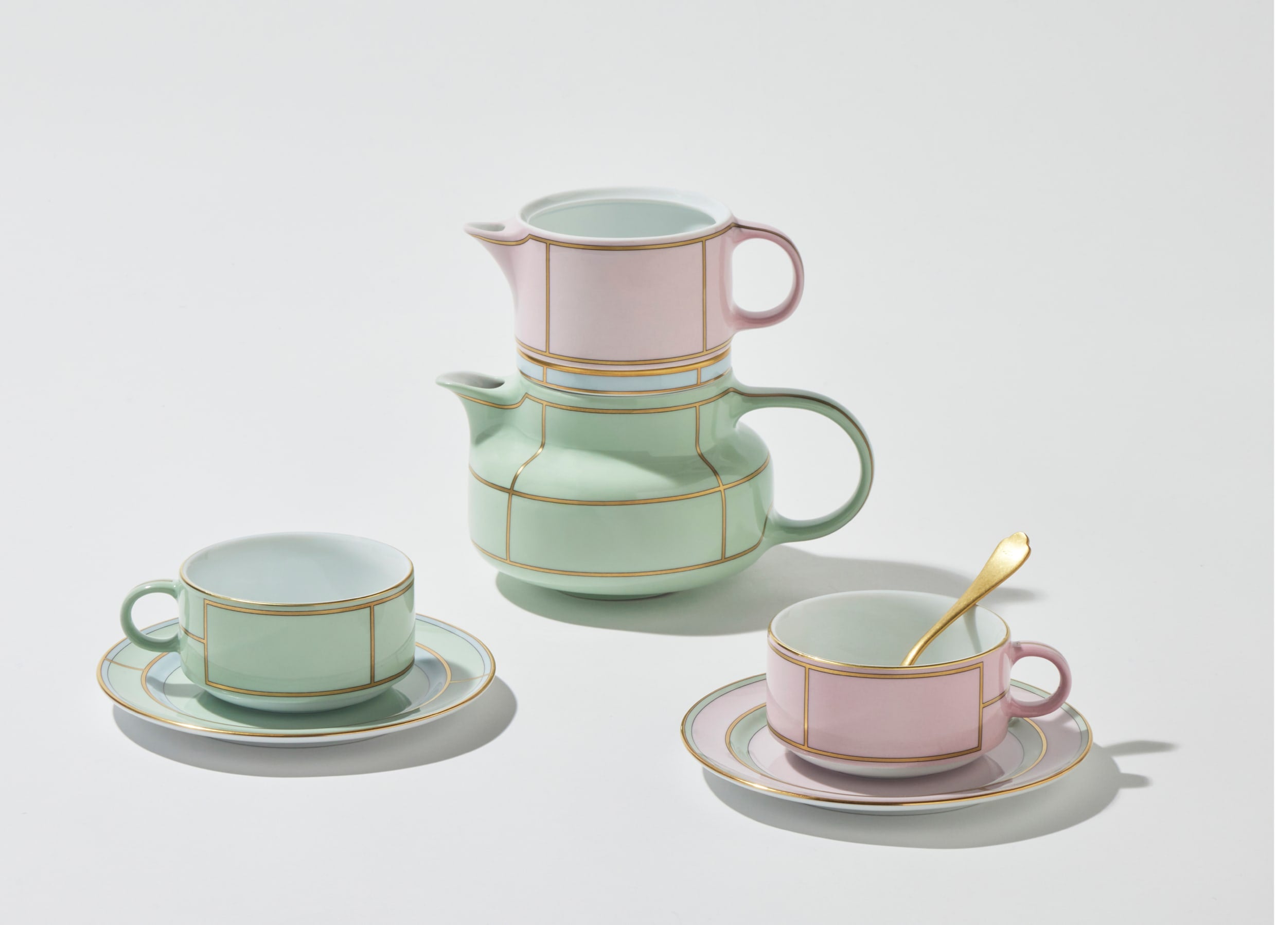 Ginori 1735 Teapot w/ Cover 770cc - Diva Verde
