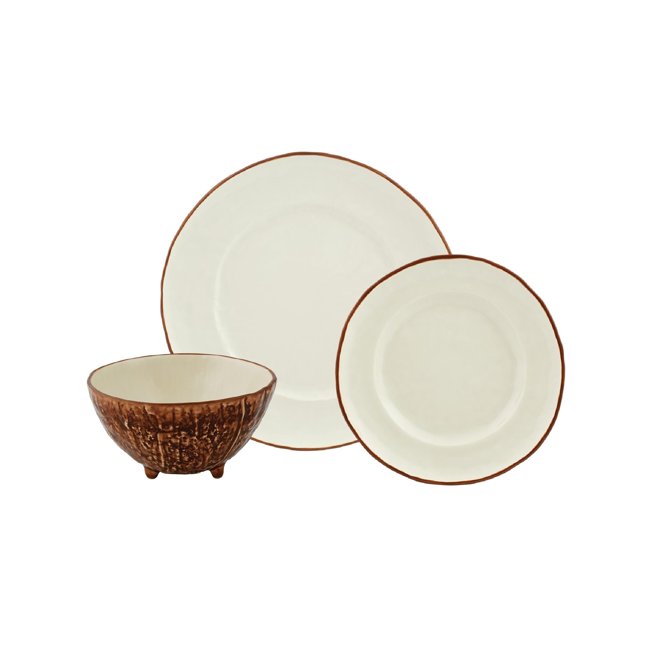 Bordallo Pinheiro 12Pcs Dinner Set – Coconut