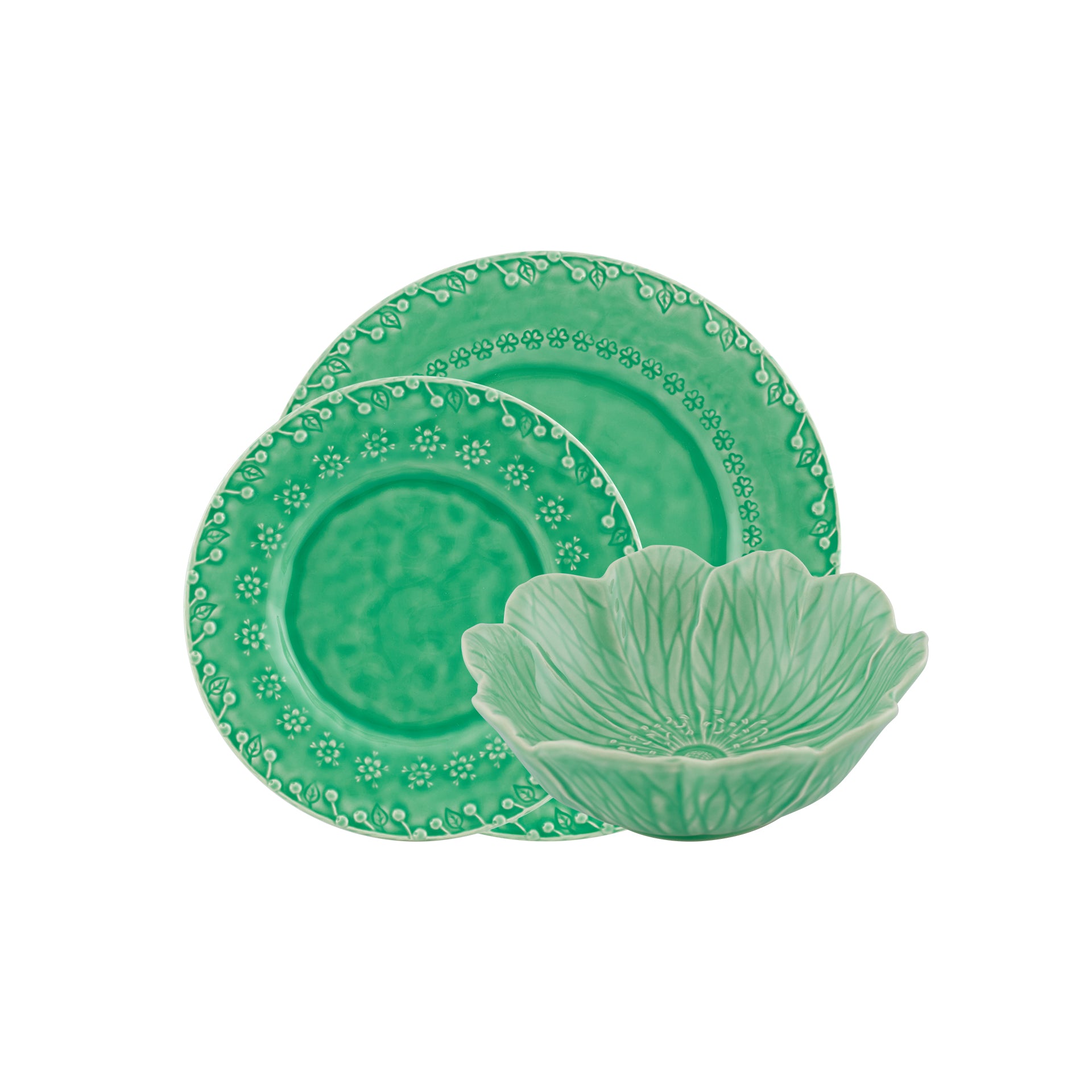 Bordallo Pinheiro 12Pcs Dinner Set – Flora Verde