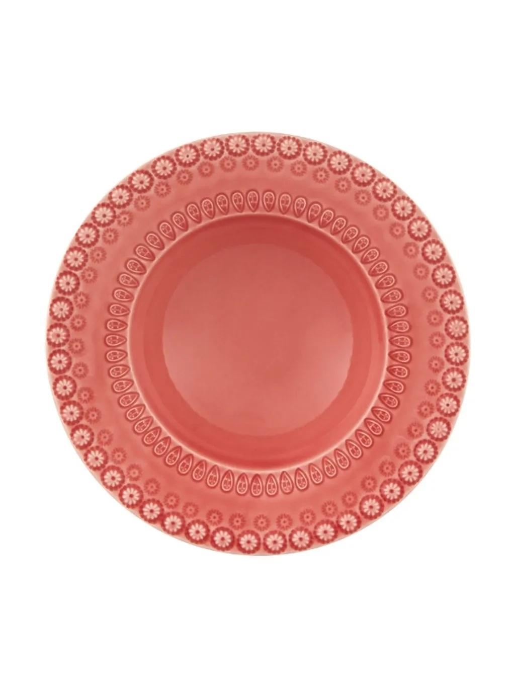 Bordallo Pinheiro Soup Plate - Fantasy Pink