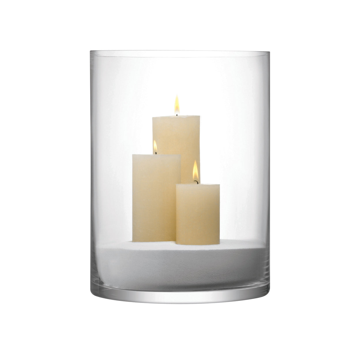 COLUMN VASE/CANDLEHOLDER H40 X Ø30CM CLEAR