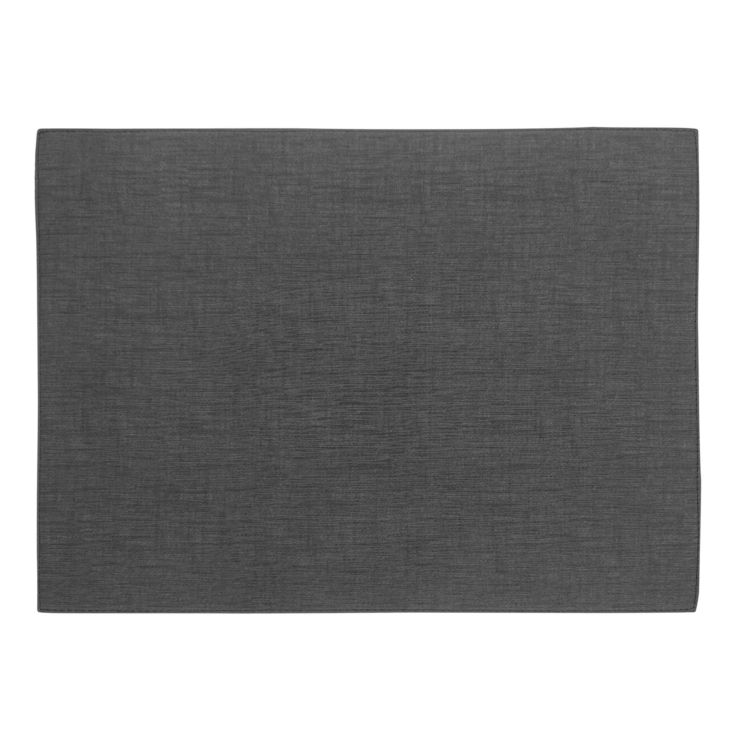 Artemis 2 Colors Placemat Rectangular - Natural Linen Anthrazit & Dolaro Grey