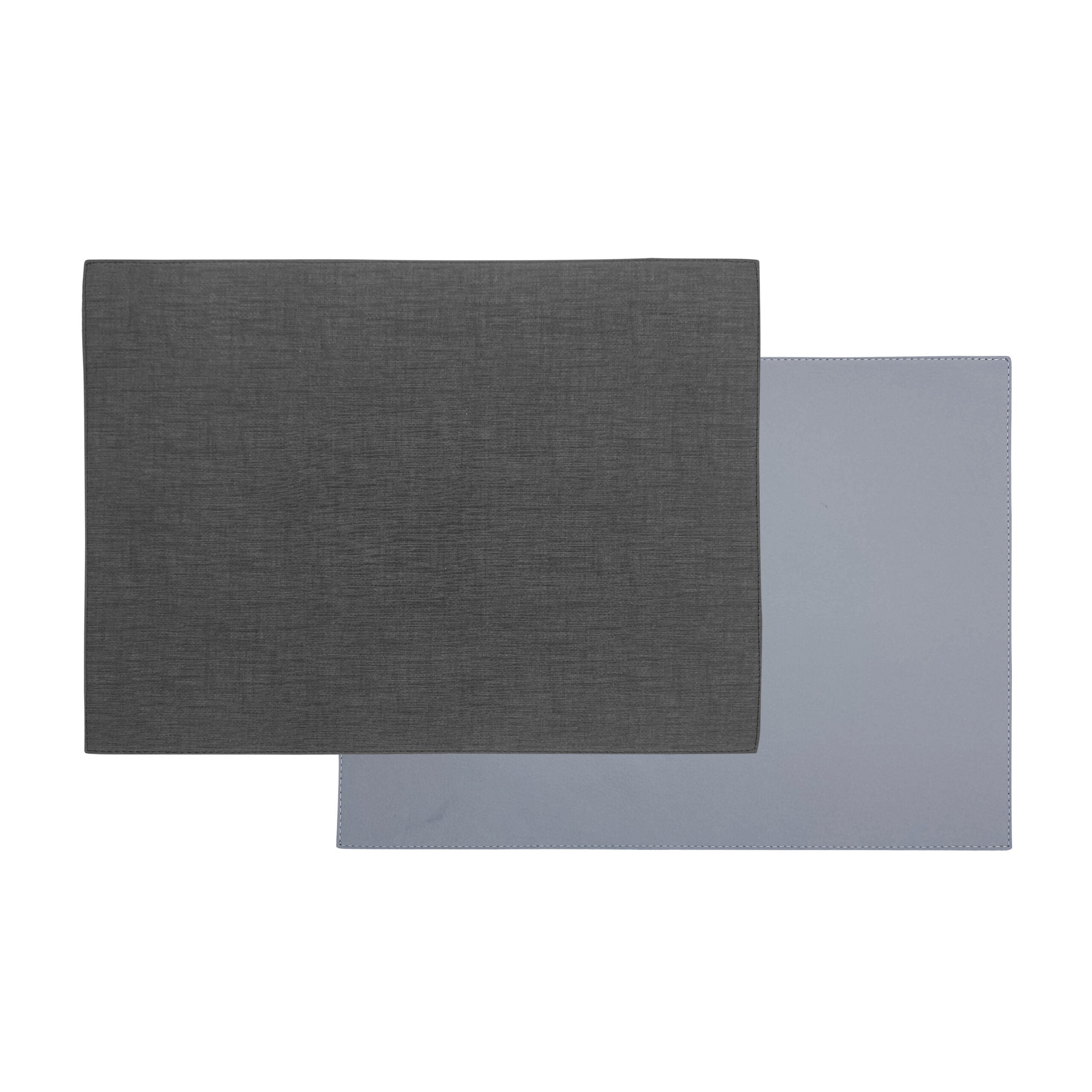 Artemis 2 Colors Placemat Rectangular - Natural Linen Anthrazit & Dolaro Grey