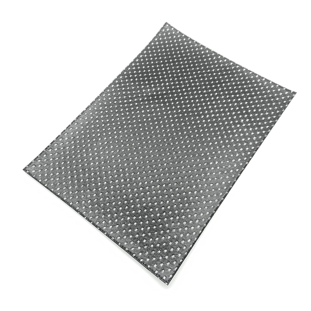 Artemis 2 Colors Placemat - Punto Black Silver & White Silver Glitter Points