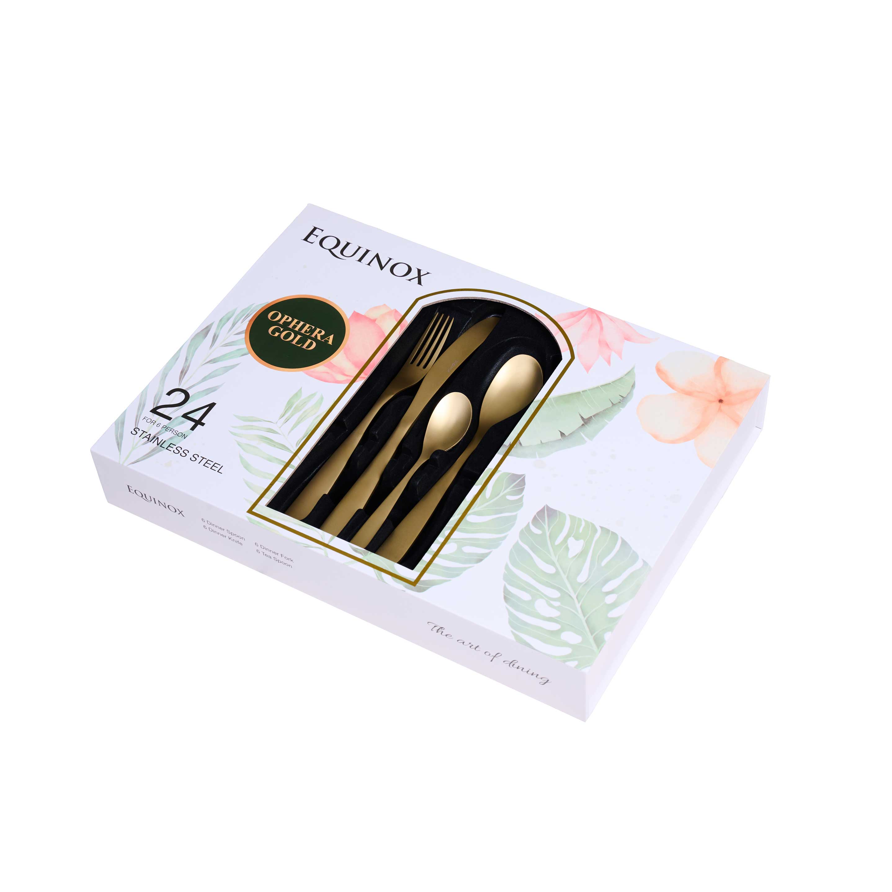 Equinox 24Pcs Cutlery Set - Ophera Gold