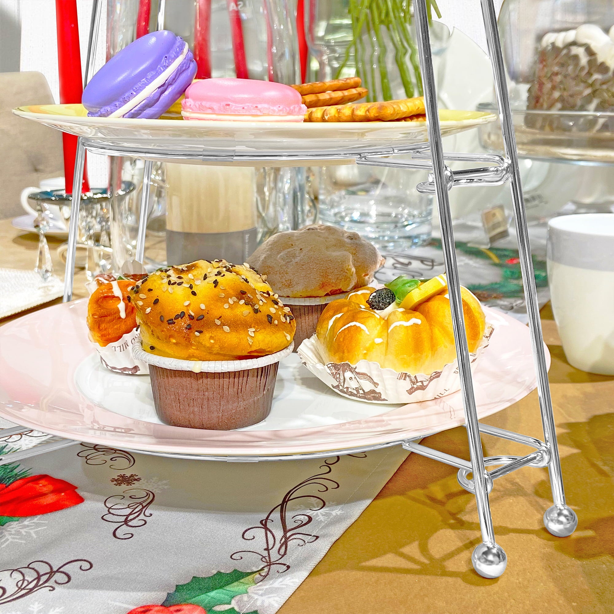 Equinox 3 Tier Cake Stand - Silver Plated