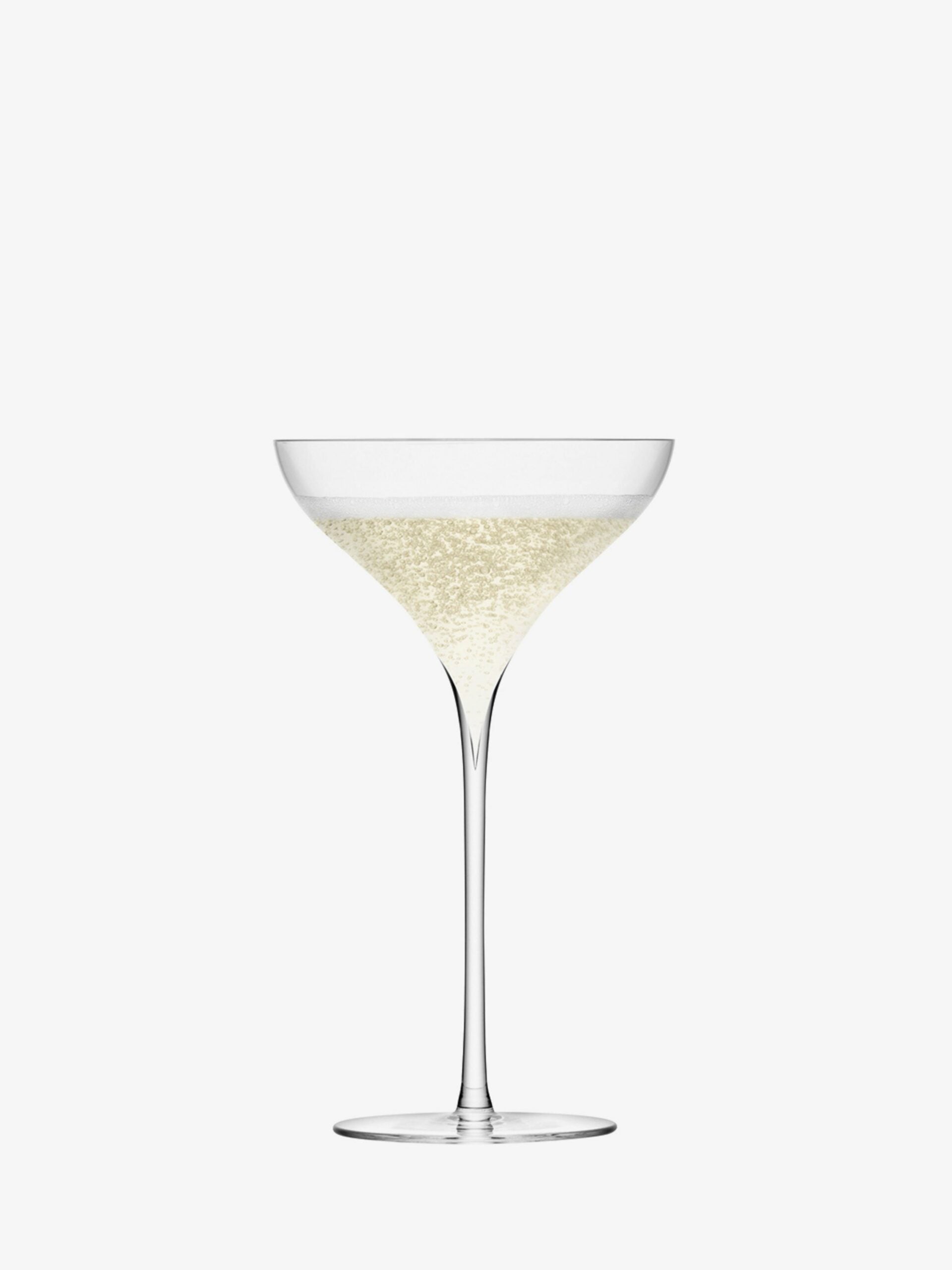 LSA International 2Pcs Set Savoy Champagne Saucer 250ML - Platinum