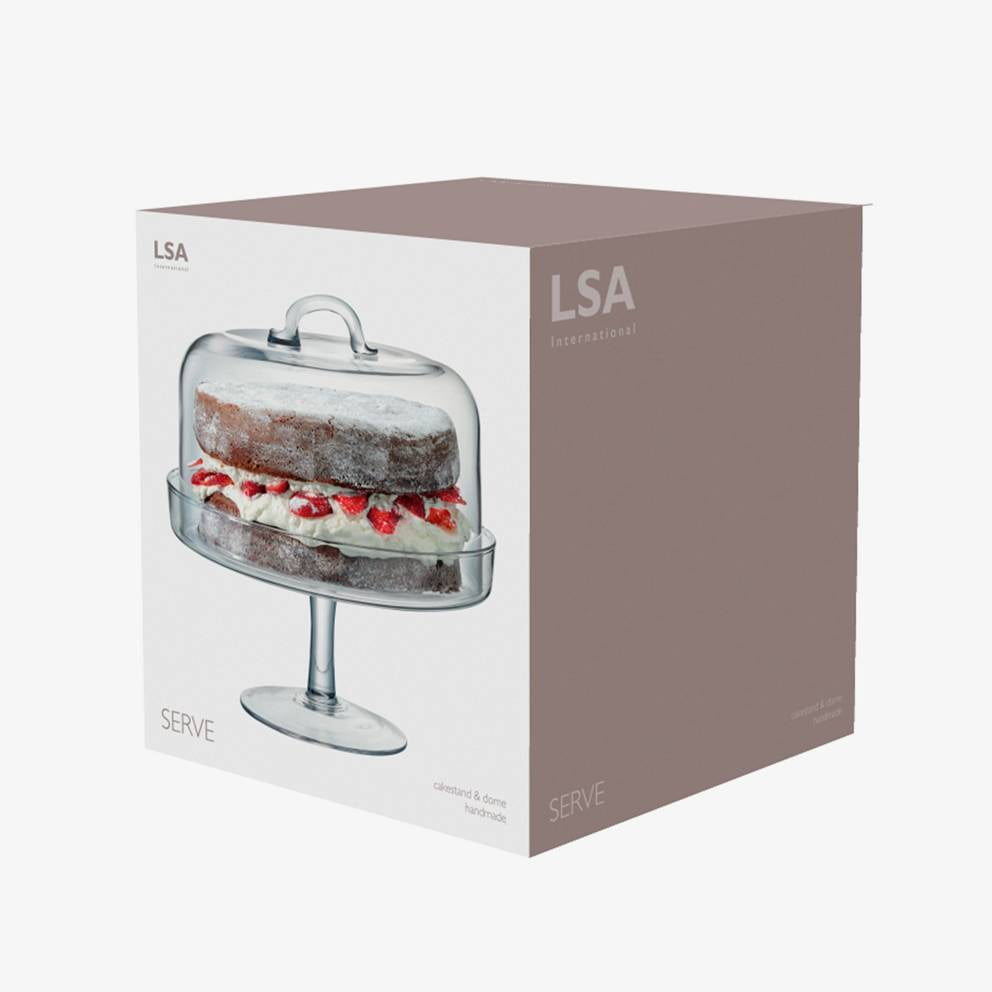 SERVE CAKESTAND & DOME 26.5CM/25CM CLEAR
