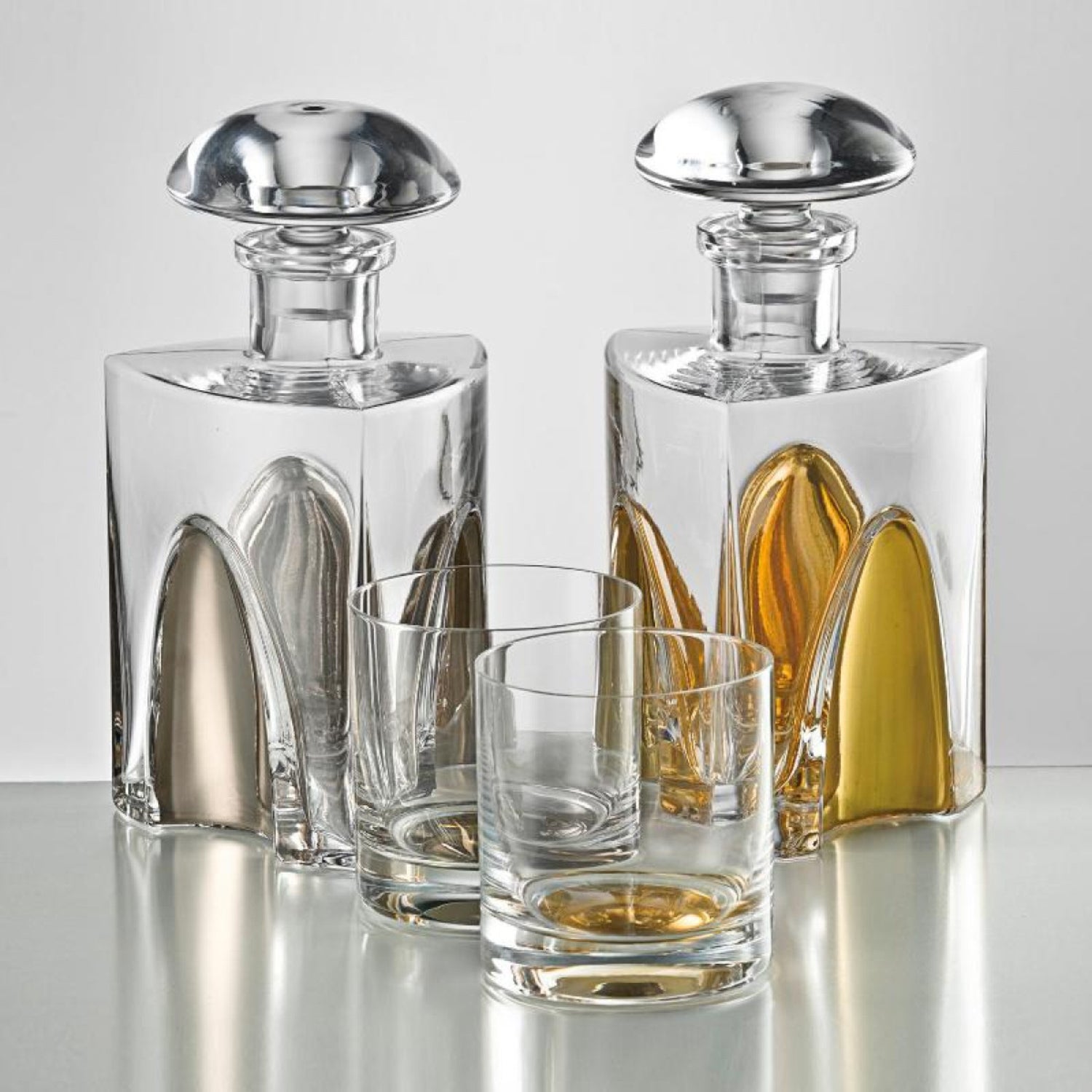 Eisch Gentleman 2Pcs Whisky Glass W/Carafe Nde Platinum In Gift Box