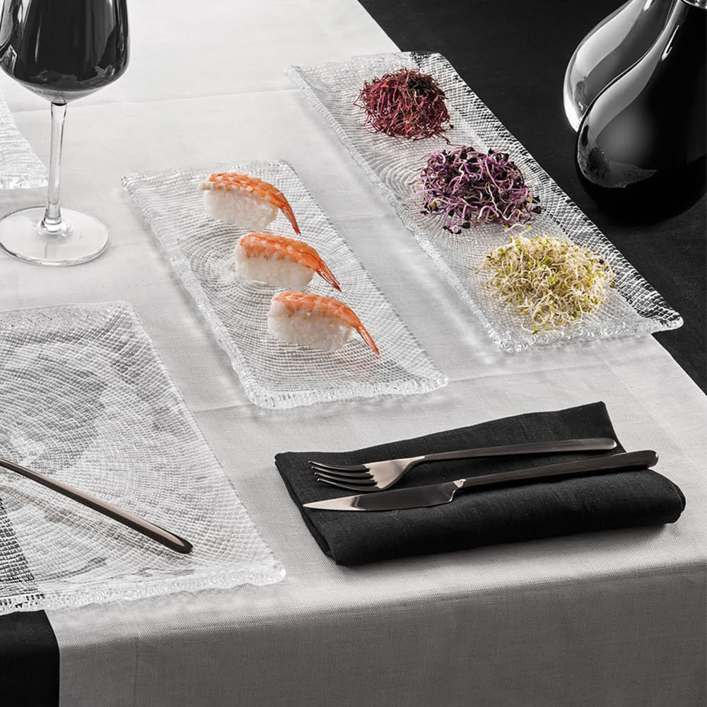Ivv Diamante Rectangular Tray Clear