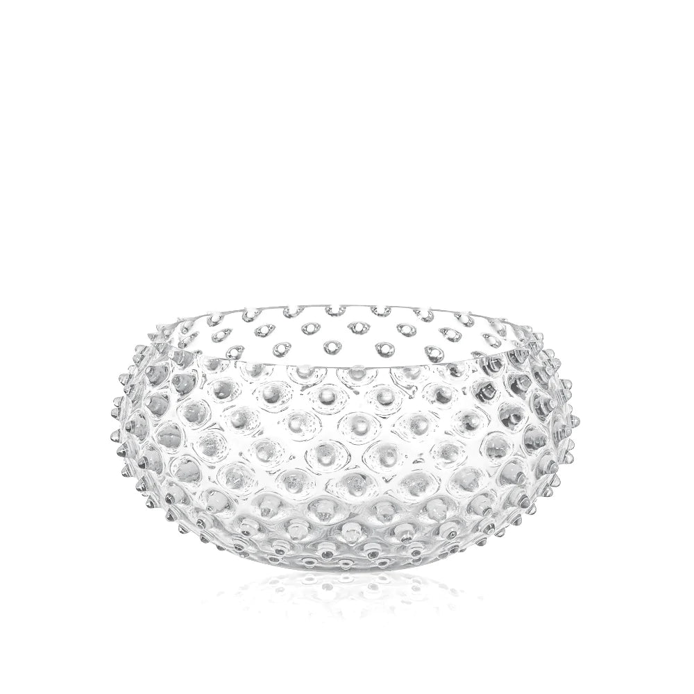 KLIMCHI HOBNAIL BOWL 23CM (CRYSTAL)
