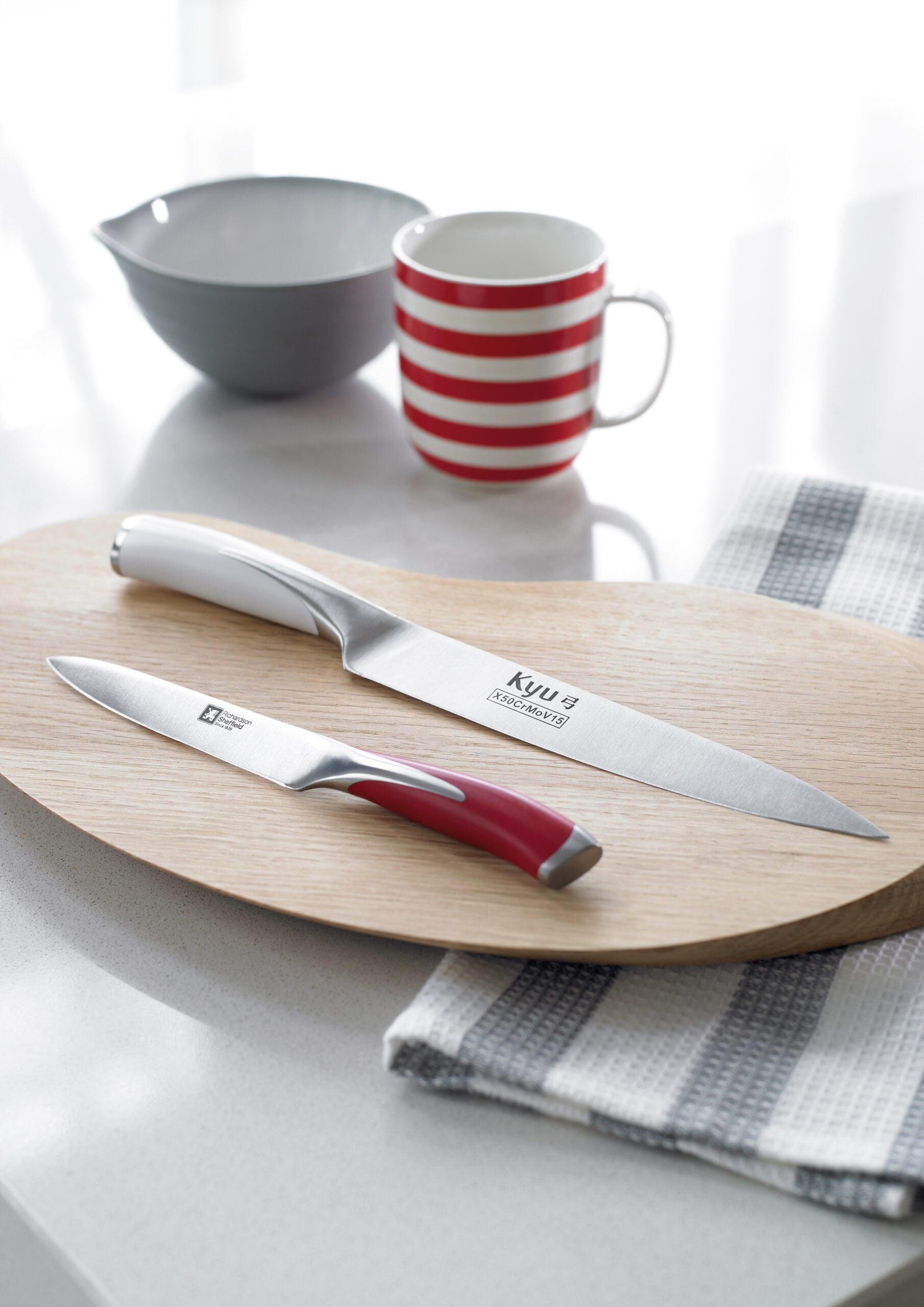 Richardson Sheffield Kyu Mono Kitchen Knife Block Set - 5Pcs