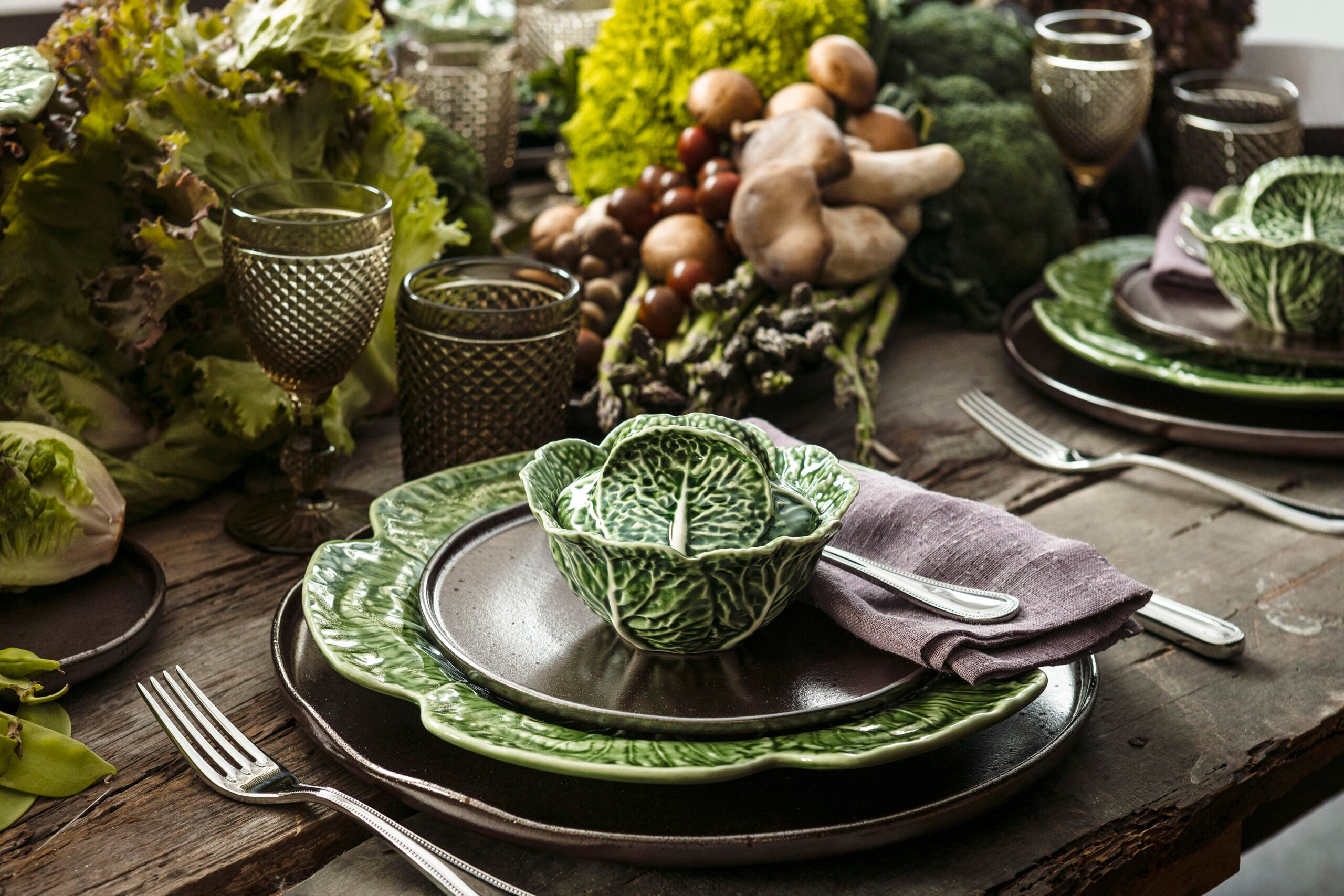 Bordallo Pinheiro Tureen 0.4L – Natural Cabbage