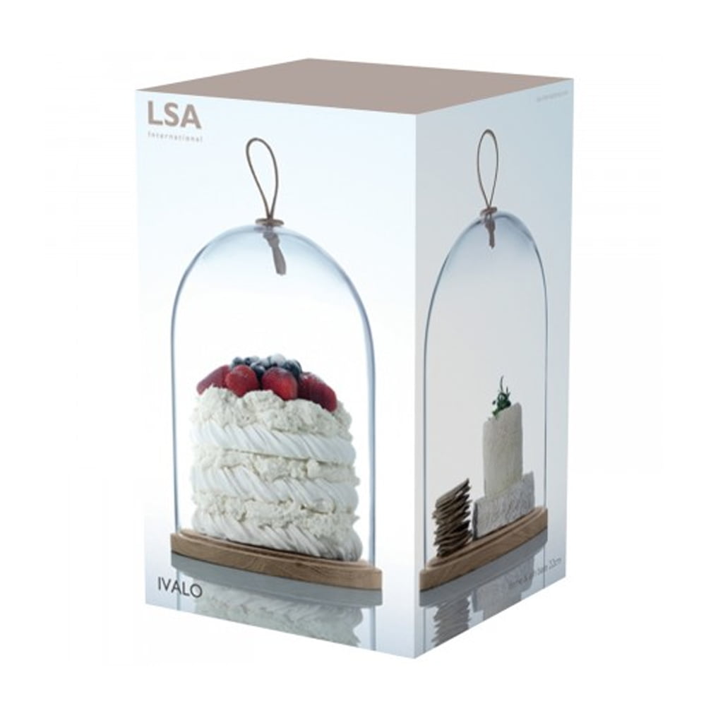 IVALO DOME & ASH BASE Ø22CM H28.5CM CLEAR