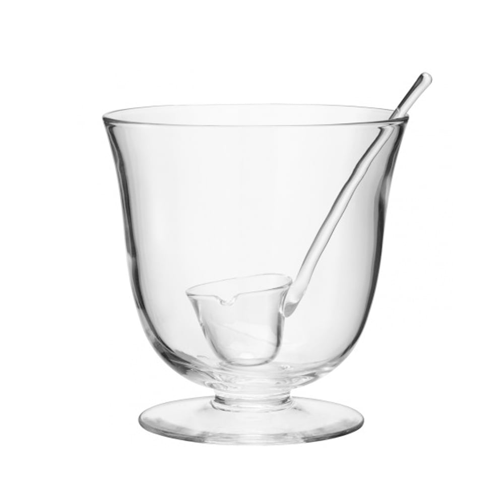 SERVE PUNCHBOWL Ø25CM & LADLE H25CM CLEAR