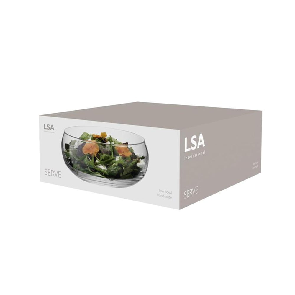 SERVE LOW BOWL Ø27.5CM CLEAR
