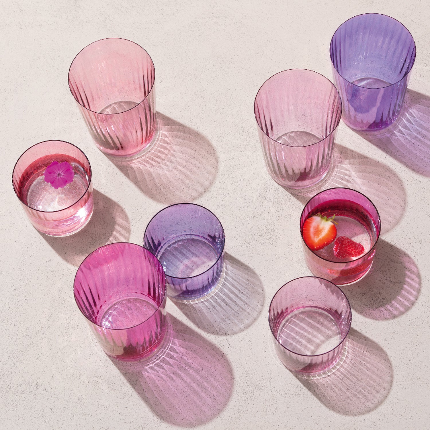 LSA International 4Pcs Set Gems Tumbler 310ML Assorted Garnet