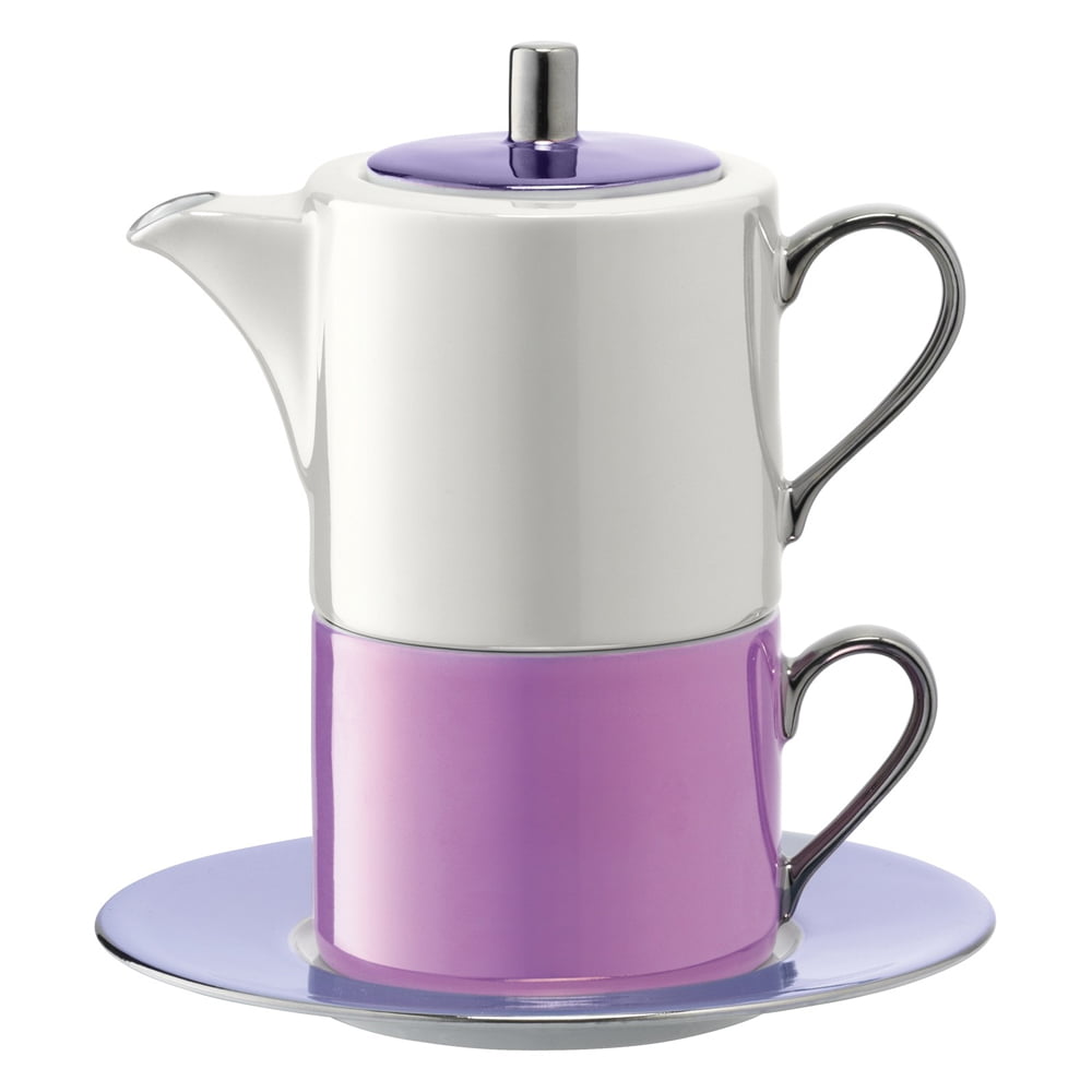 POLKA TEA FOR ONE & SAUCER 0.34L/0.25L PASTEL ASSORTED