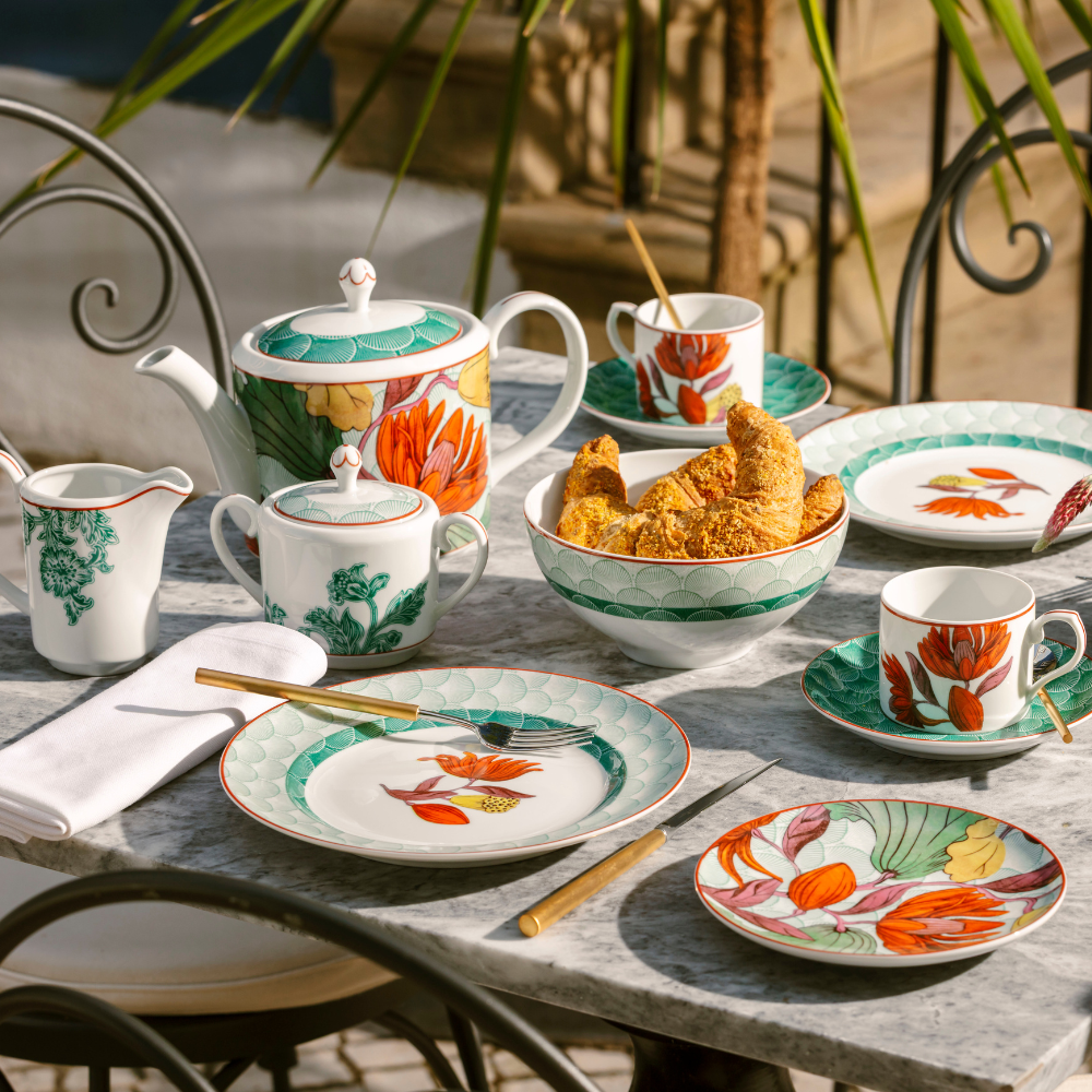 Vista Alegre 47Pcs Dinner Set for 8 Person - Lotus Liberty