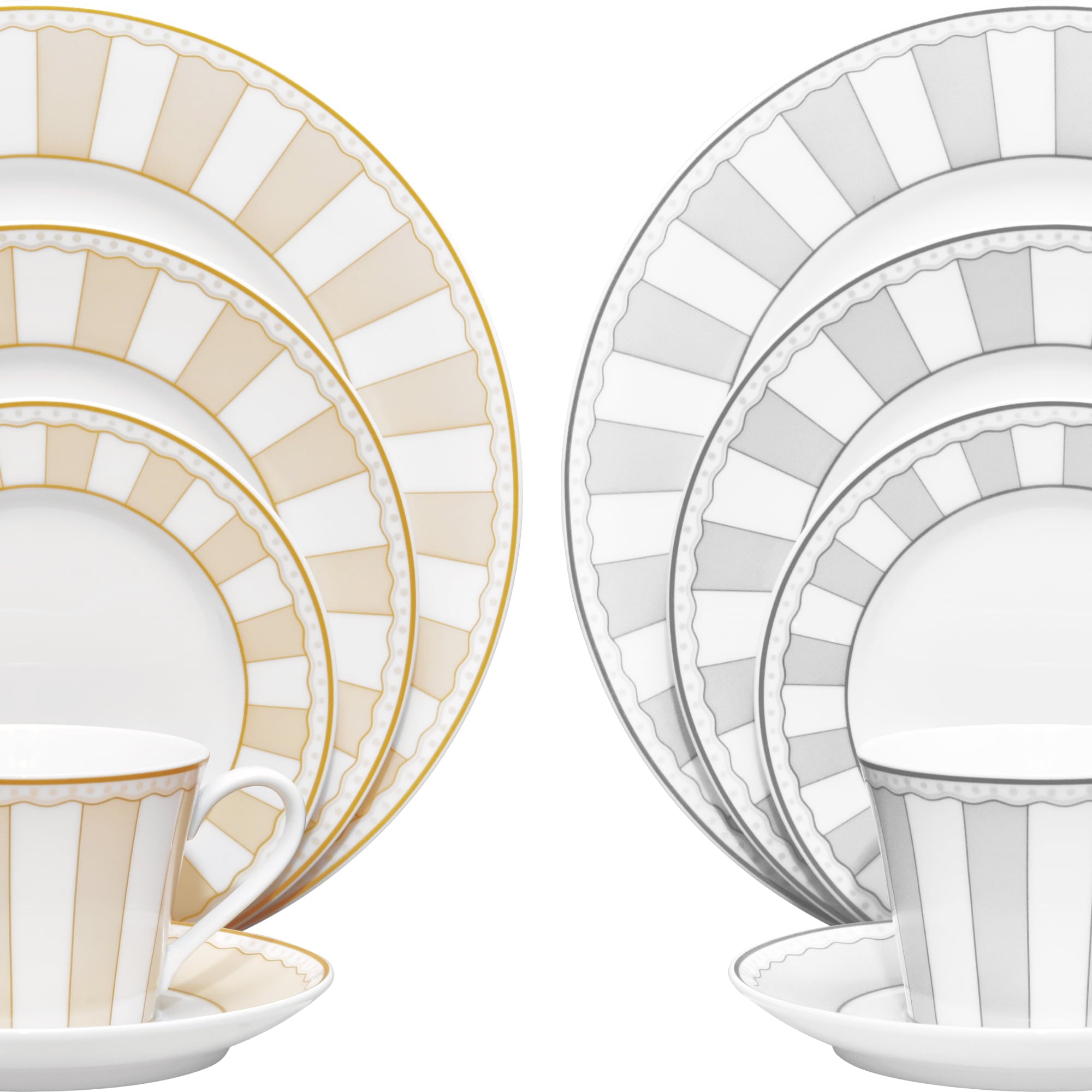 Noritake 6pcs Tea for two Set - Carnivale Moonlight